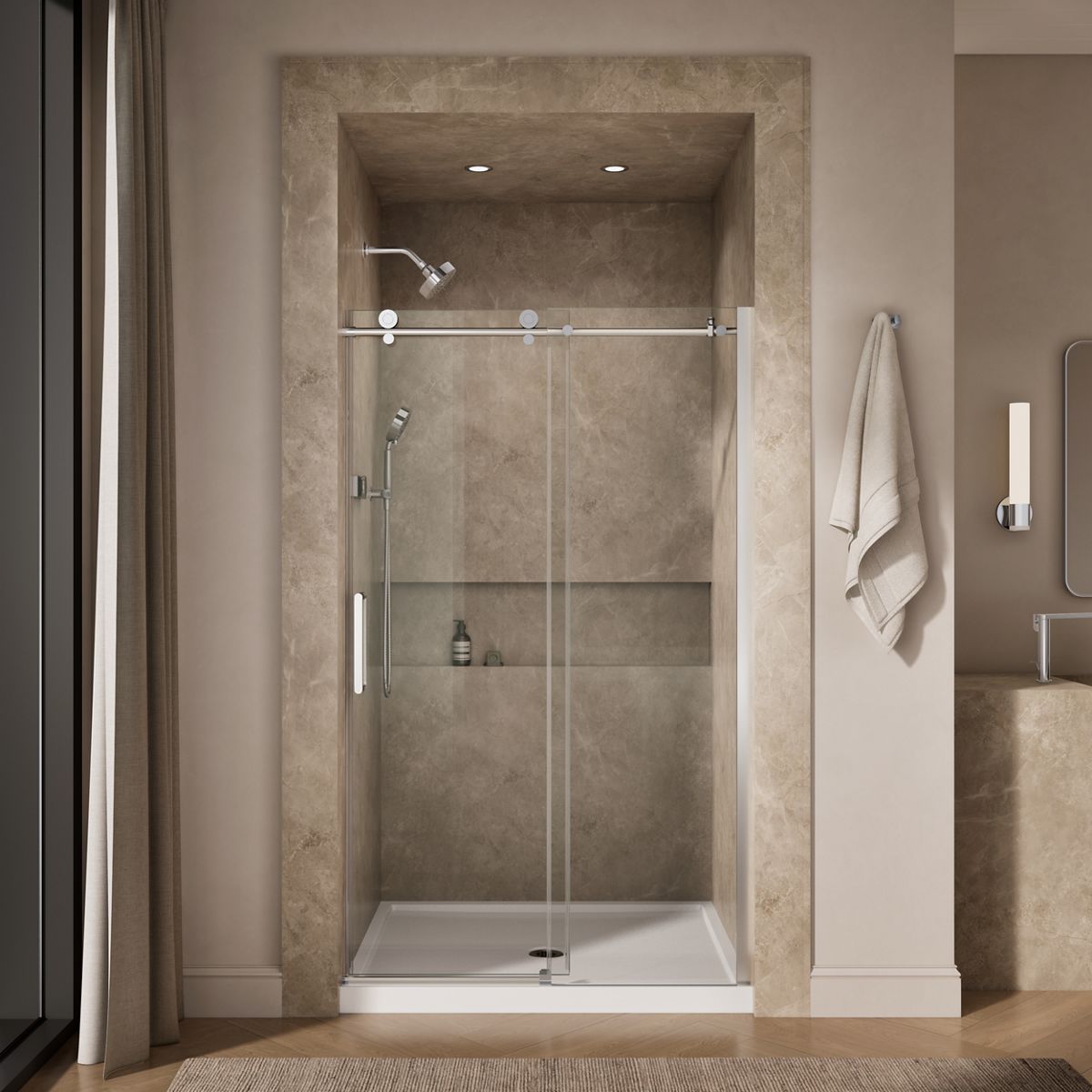 44502-composed-sliding-shower-door-78-h-x-44-1-8-47-7-8-w-with-3-8-thick-crystal-clear-glass-14.jpg Composed™ Sliding shower door, 78" H x 44-1/8 - 47-7/8" W, with 3/8" thick Crystal Clear glass