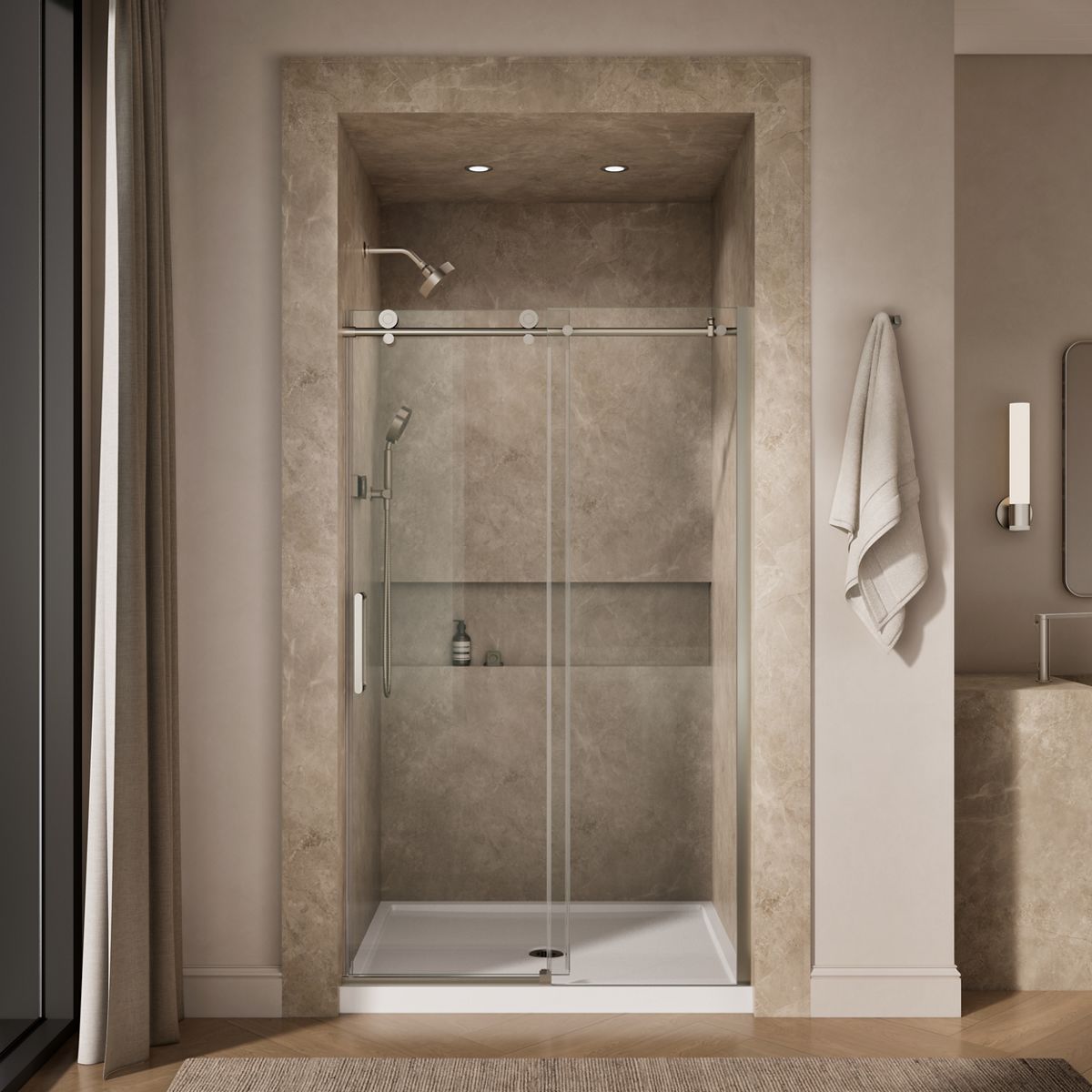 44502-composed-sliding-shower-door-78-h-x-44-1-8-47-7-8-w-with-3-8-thick-crystal-clear-glass-15.jpg Composed™ Sliding shower door, 78" H x 44-1/8 - 47-7/8" W, with 3/8" thick Crystal Clear glass