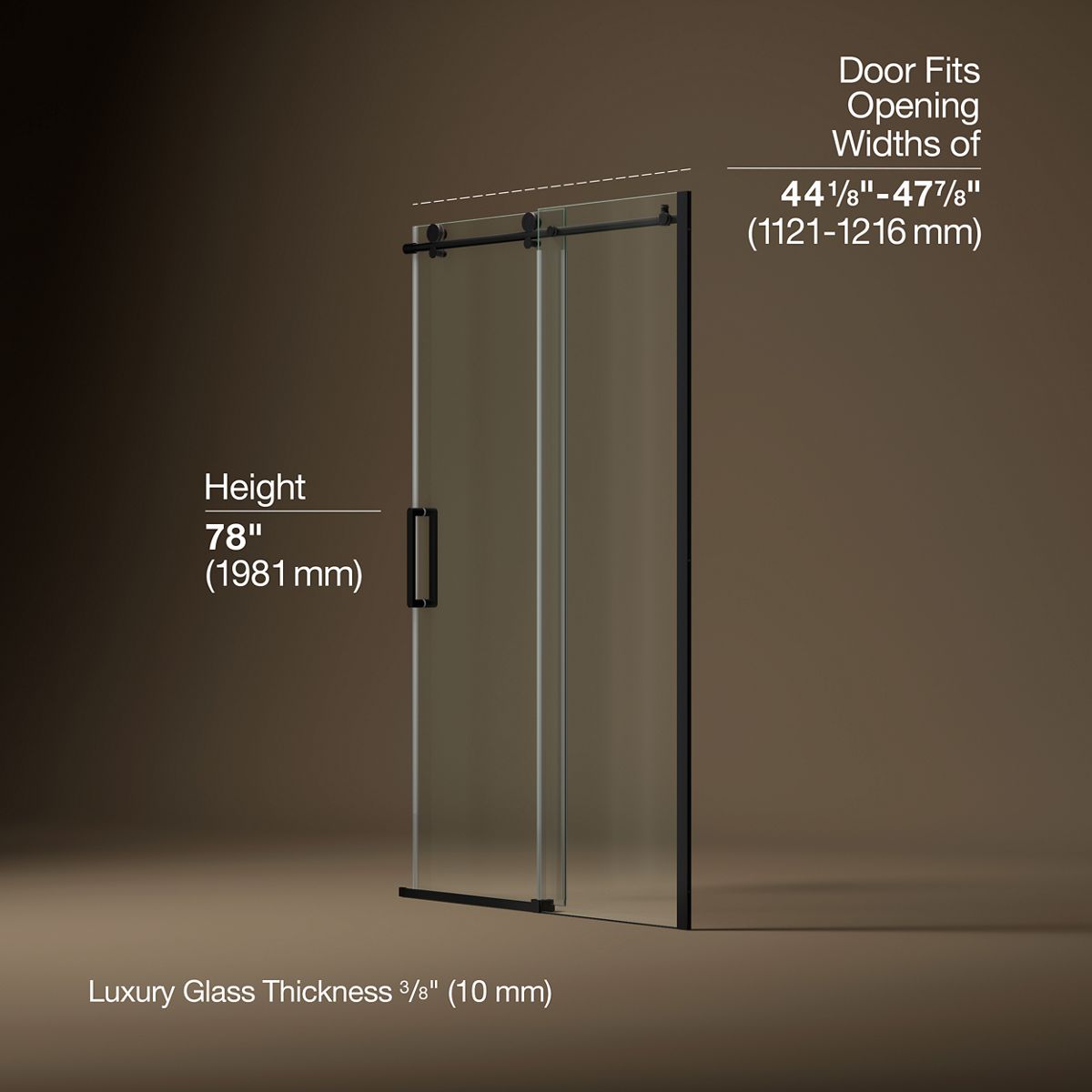 44502-composed-sliding-shower-door-78-h-x-44-1-8-47-7-8-w-with-3-8-thick-crystal-clear-glass-19.jpg Composed™ Sliding shower door, 78" H x 44-1/8 - 47-7/8" W, with 3/8" thick Crystal Clear glass