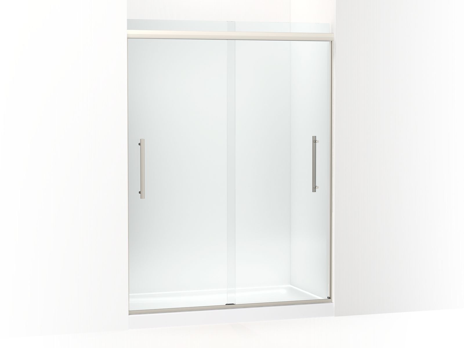 44506-pleat-frameless-sliding-shower-door-79-1-16-h-x-54-5-8-59-5-8-w-with-5-16-thick-crystal-clear-glass-3.jpg Pleat® Frameless sliding shower door, 79-1/16" H x 54-5/8 - 59-5/8" W, with 5/16" thick Crystal Clear glass