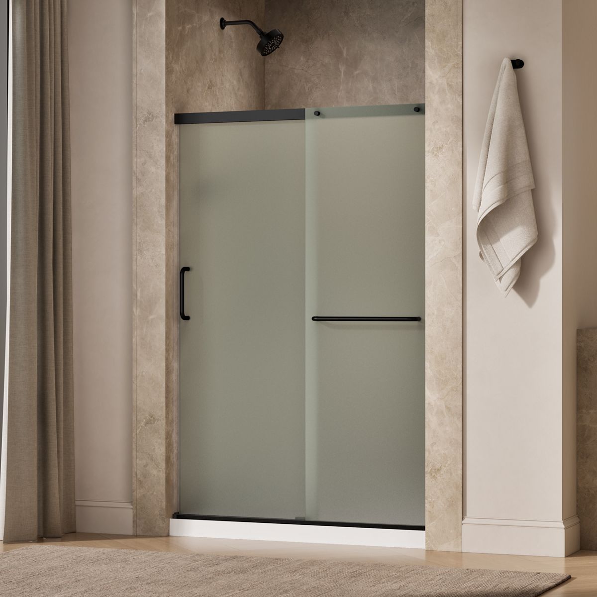 44545-elate-sliding-shower-door-70-1-2-h-x-50-1-4-53-5-8-w-with-1-4-thick-frosted-glass-16.jpg Elate® Sliding shower door, 70-1/2" H x 50-1/4 - 53-5/8" W, with 1/4" thick Frosted glass