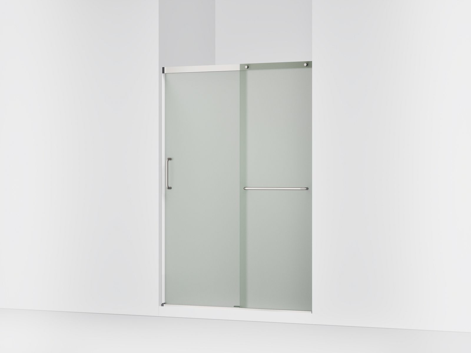 44545-elate-sliding-shower-door-70-1-2-h-x-50-1-4-53-5-8-w-with-1-4-thick-frosted-glass-2.jpg Elate® Sliding shower door, 70-1/2" H x 50-1/4 - 53-5/8" W, with 1/4" thick Frosted glass