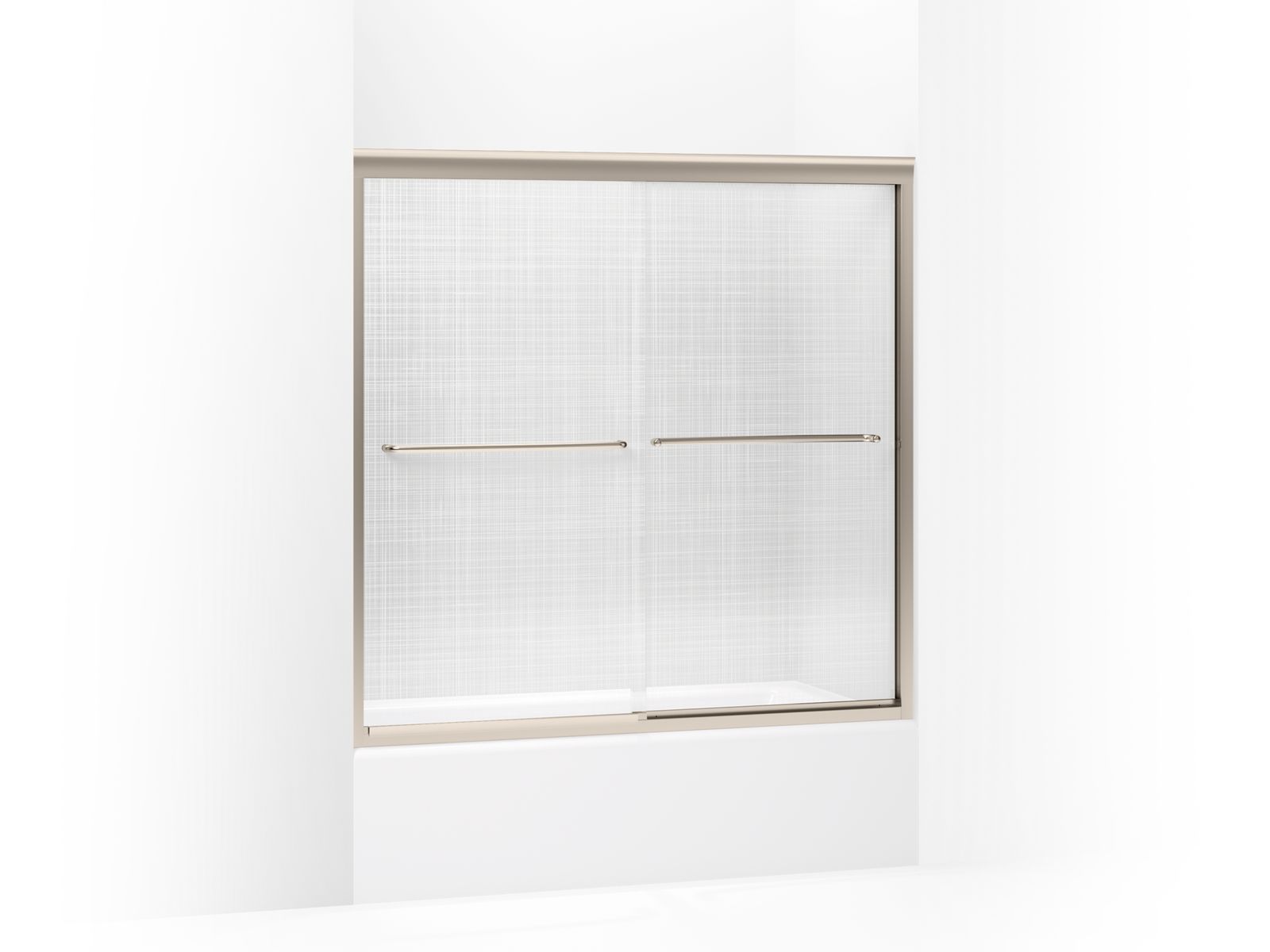 44580-fluence-sliding-bath-door-58-5-16-h-x-56-5-8-59-5-8-w-with-1-4-thick-cavata-glass-2.jpg Fluence® Sliding bath door, 58-5/16" H x 56-5/8 - 59-5/8" W with 1/4" thick Cavata® glass