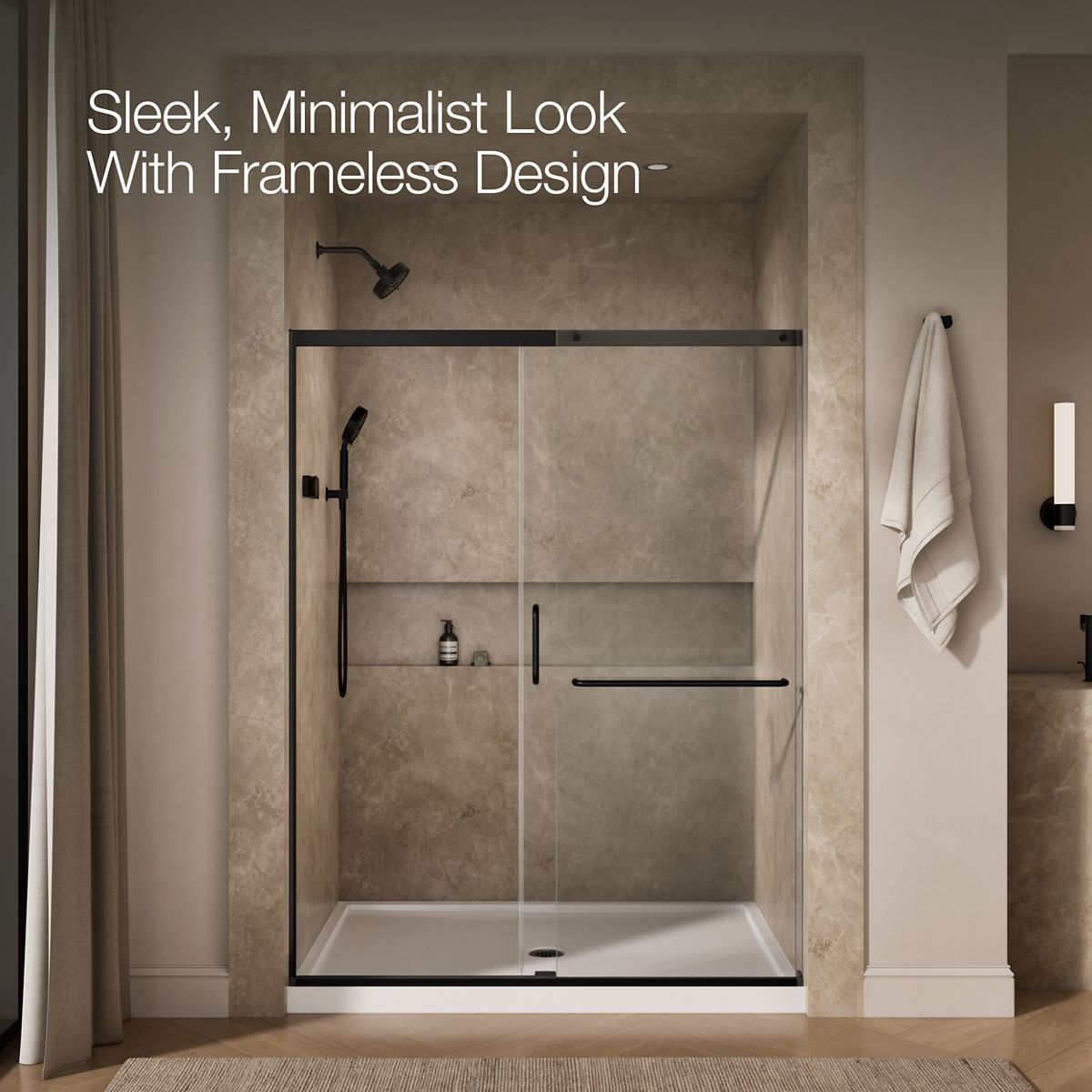 44584-elate-tall-75-1-2-h-sliding-shower-door-with-5-16-thick-glass-10.jpg Elate® Tall 75-1/2" H sliding shower door with 5/16"-thick glass