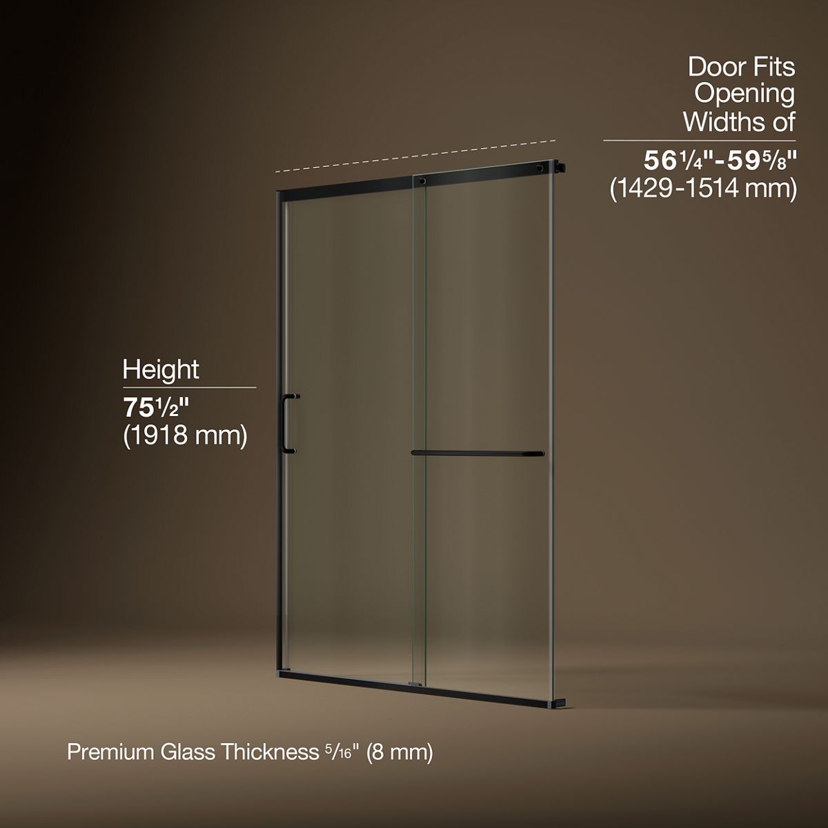 44584-elate-tall-75-1-2-h-sliding-shower-door-with-5-16-thick-glass-13.jpg Elate® Tall 75-1/2" H sliding shower door with 5/16"-thick glass