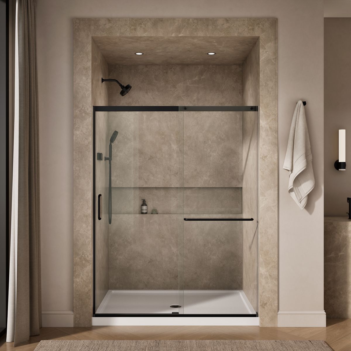 44584-elate-tall-75-1-2-h-sliding-shower-door-with-5-16-thick-glass-7.jpg Elate® Tall 75-1/2" H sliding shower door with 5/16"-thick glass