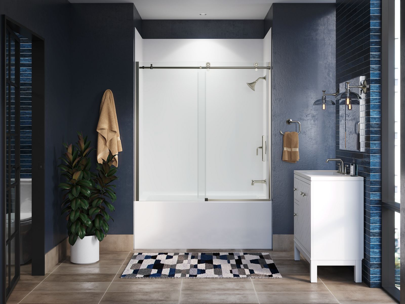 44648-composed-62-h-sliding-bath-door-with-3-8-thick-glass-5.jpg Composed™ 62" H sliding bath door with 3/8"-thick glass