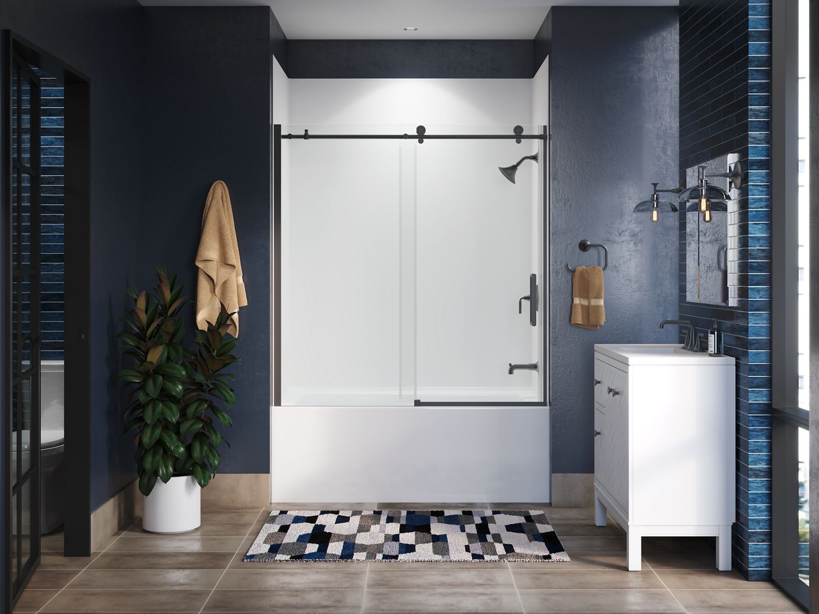 44648-composed-62-h-sliding-bath-door-with-3-8-thick-glass-6.jpg Composed™ 62" H sliding bath door with 3/8"-thick glass