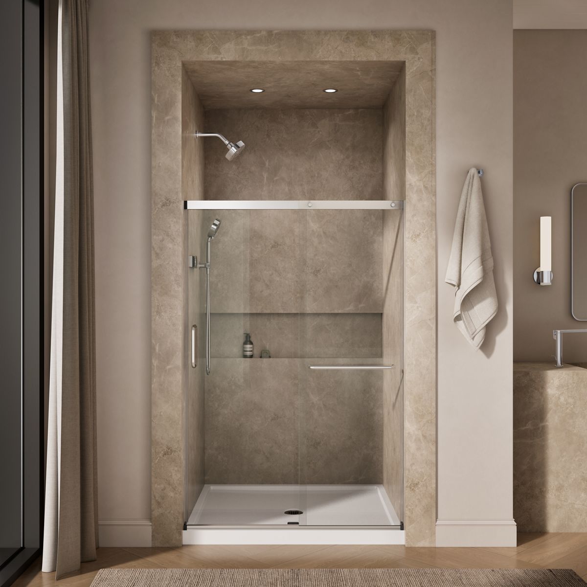 44652-elate-sliding-shower-door-70-1-2-h-x-50-1-4-53-5-8-w-with-1-4-thick-crystal-clear-glass-17.jpg Elate® Sliding shower door, 70-1/2" H x 50-1/4 - 53-5/8" W, with 1/4" thick Crystal Clear glass