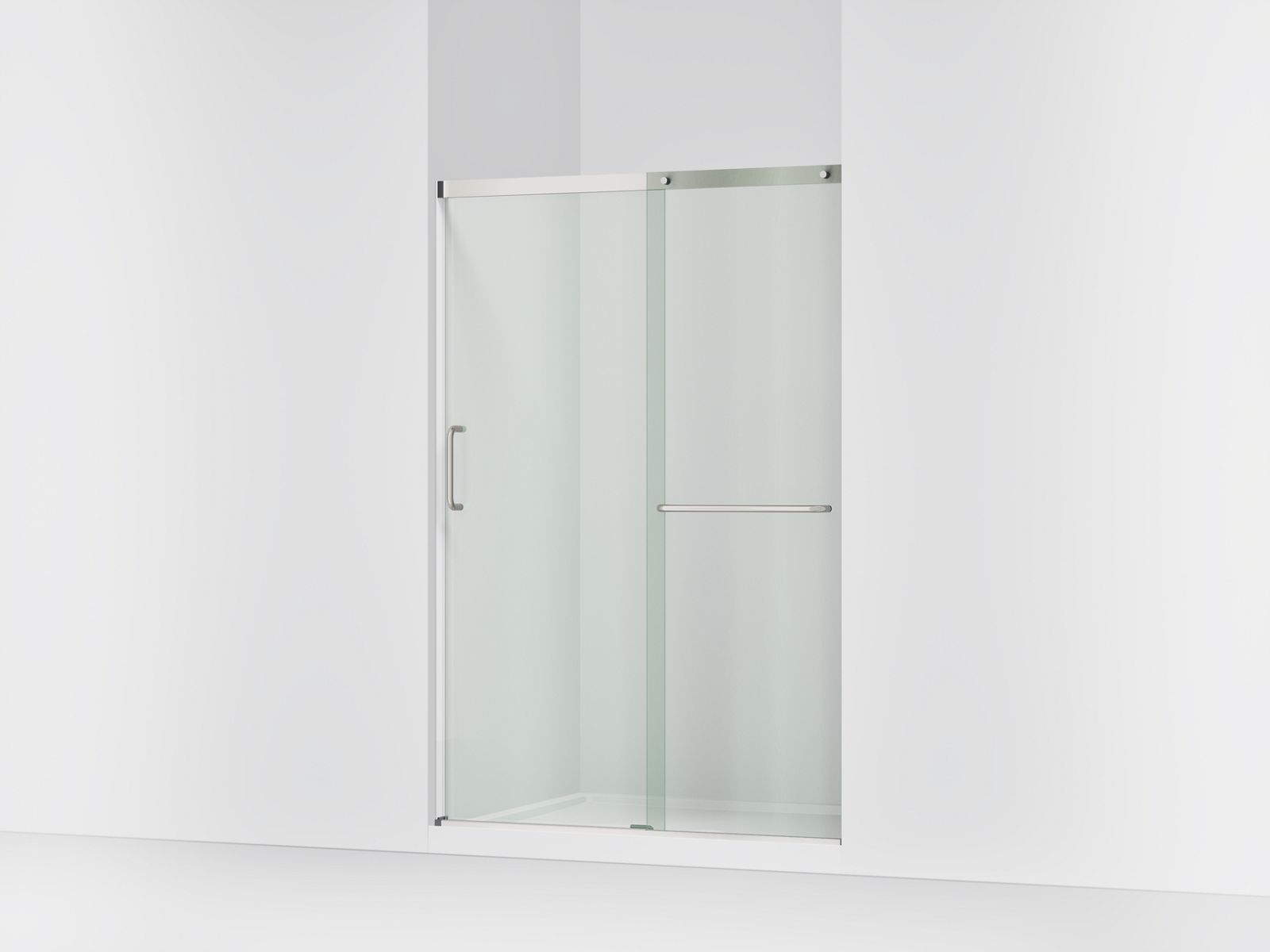 44652-elate-sliding-shower-door-70-1-2-h-x-50-1-4-53-5-8-w-with-1-4-thick-crystal-clear-glass-2.jpg Elate® Sliding shower door, 70-1/2" H x 50-1/4 - 53-5/8" W, with 1/4" thick Crystal Clear glass