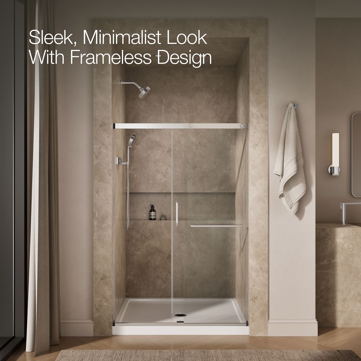 44652-elate-sliding-shower-door-70-1-2-h-x-50-1-4-53-5-8-w-with-1-4-thick-crystal-clear-glass-20.jpg Elate® Sliding shower door, 70-1/2" H x 50-1/4 - 53-5/8" W, with 1/4" thick Crystal Clear glass