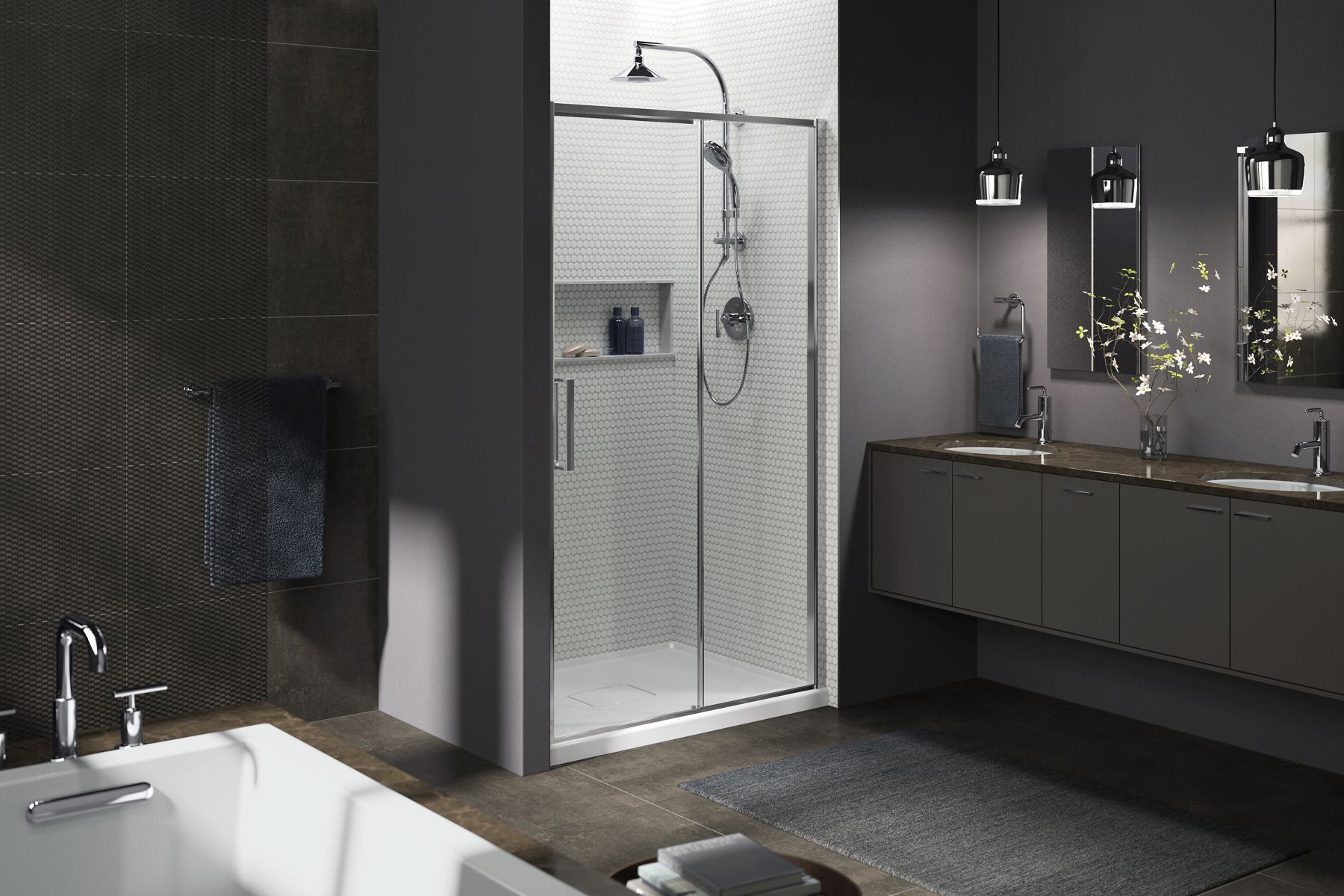 44692-torsion-frameless-sliding-shower-door-77-h-x-45-11-16-47-1-4-w-with-5-16-thick-crystal-clear-glass-3.jpg Torsion® Frameless sliding shower door, 77" H x 45-11/16 - 47-1/4" W, with 5/16" thick Crystal Clear glass