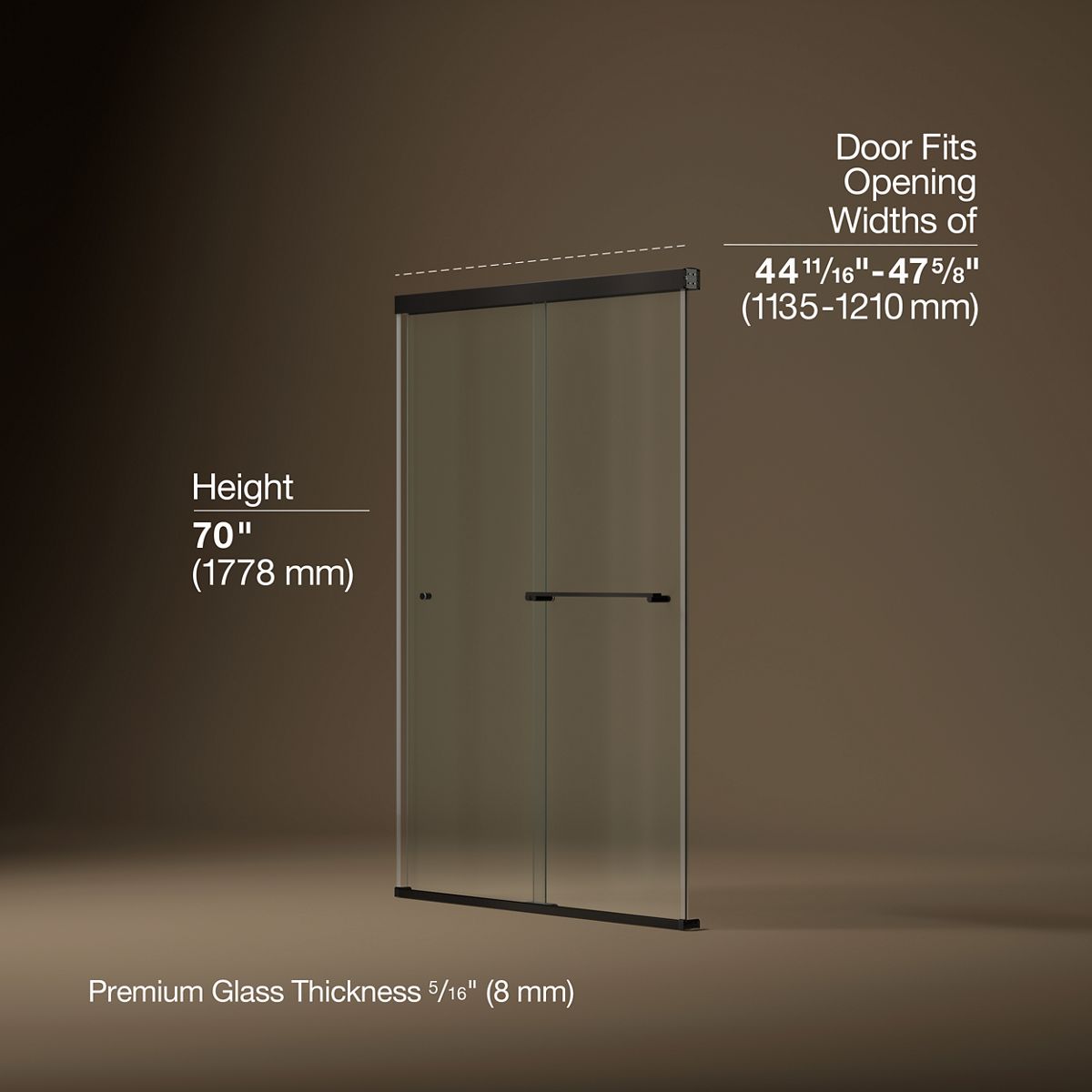 44693-revel-sliding-shower-door-70-h-x-44-5-8-47-5-8-w-with-5-16-thick-crystal-clear-glass-16.jpg Revel® Sliding shower door, 70" H x 44-5/8 - 47-5/8" W, with 5/16" thick Crystal Clear glass