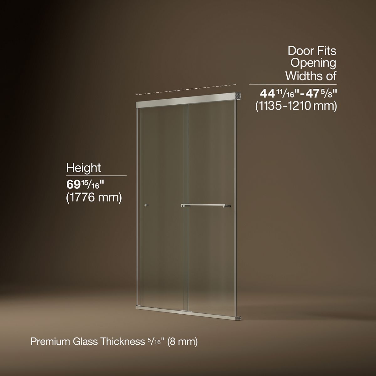 44693-revel-sliding-shower-door-70-h-x-44-5-8-47-5-8-w-with-5-16-thick-crystal-clear-glass-19.jpg Revel® Sliding shower door, 70" H x 44-5/8 - 47-5/8" W, with 5/16" thick Crystal Clear glass