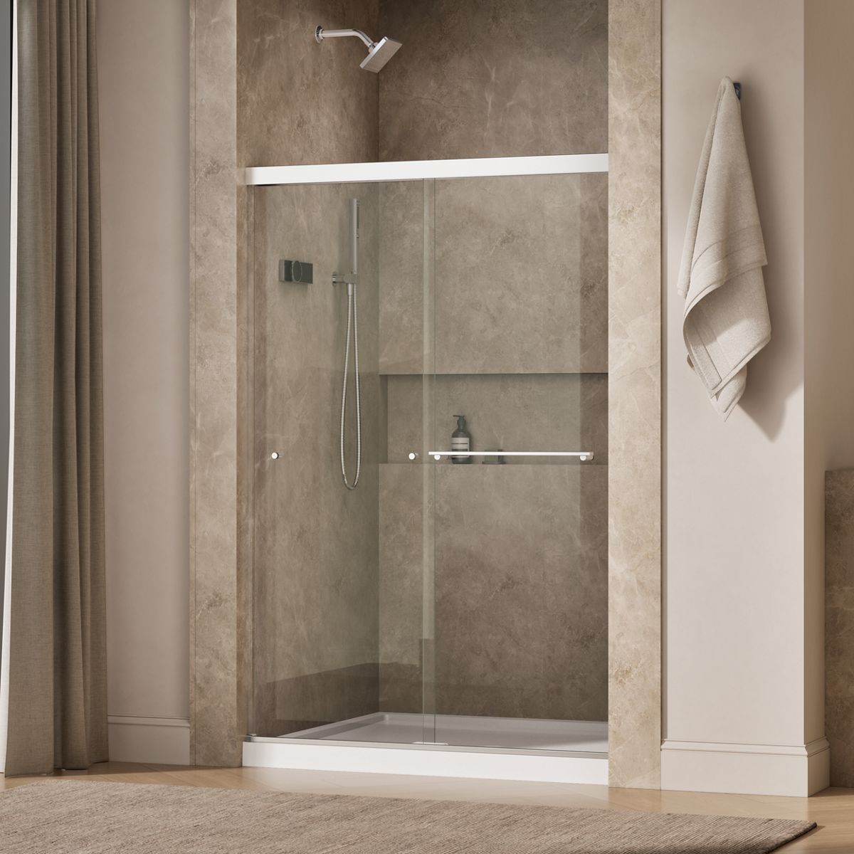 44693-revel-sliding-shower-door-70-h-x-44-5-8-47-5-8-w-with-5-16-thick-crystal-clear-glass-20.jpg Revel® Sliding shower door, 70" H x 44-5/8 - 47-5/8" W, with 5/16" thick Crystal Clear glass