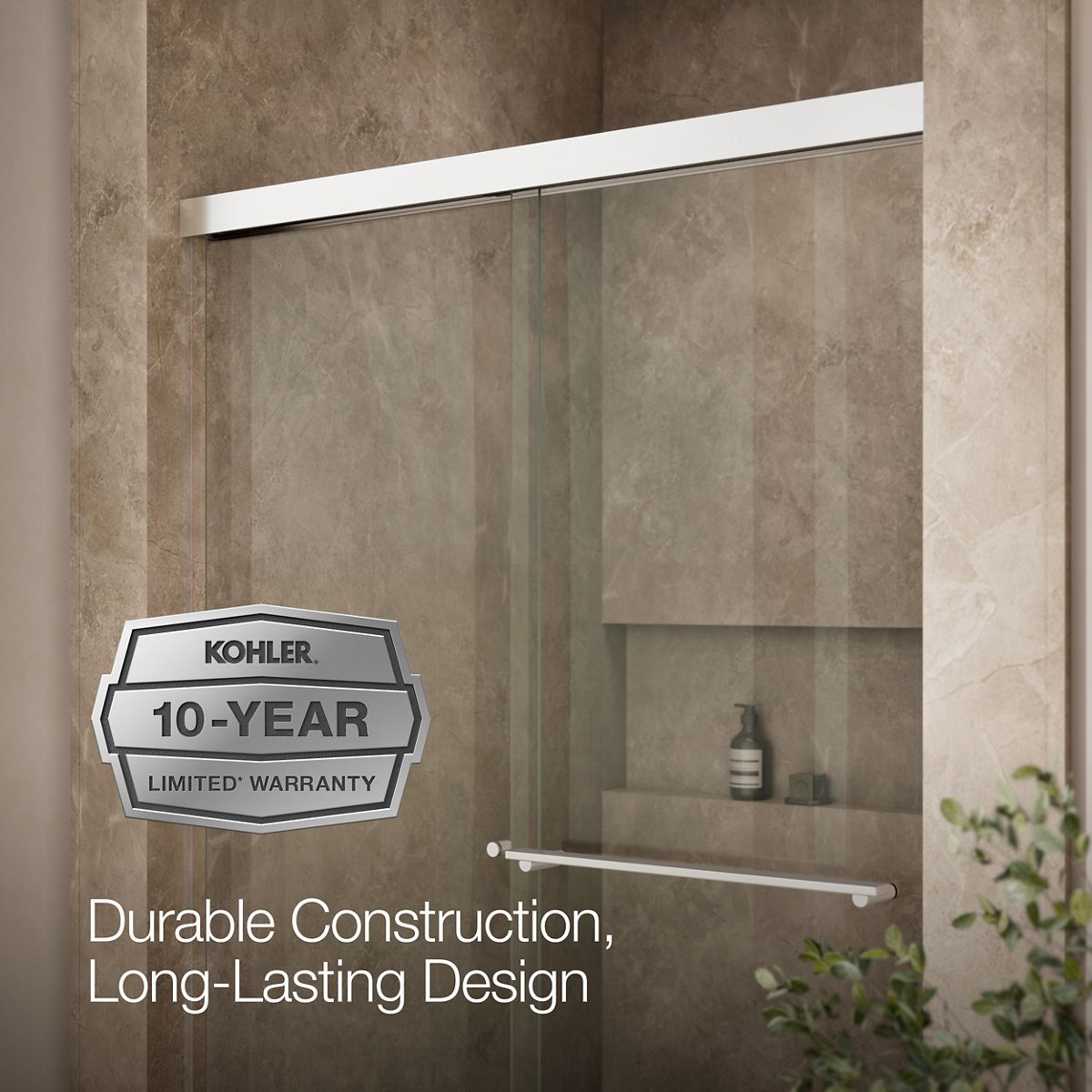 44693-revel-sliding-shower-door-70-h-x-44-5-8-47-5-8-w-with-5-16-thick-crystal-clear-glass-5.jpg Revel® Sliding shower door, 70" H x 44-5/8 - 47-5/8" W, with 5/16" thick Crystal Clear glass
