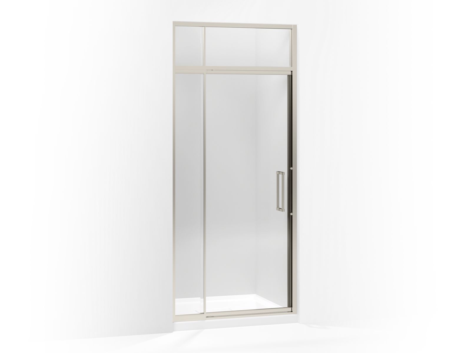44736-lattis-pivot-shower-door-with-sliding-steam-transom-89-1-2-h-x-33-36-w-with-3-8-thick-crystal-clear-glass-3.jpg Lattis® Pivot shower door with sliding steam transom, 89-1/2" H x 33 - 36" W, with 3/8" thick Crystal Clear glass