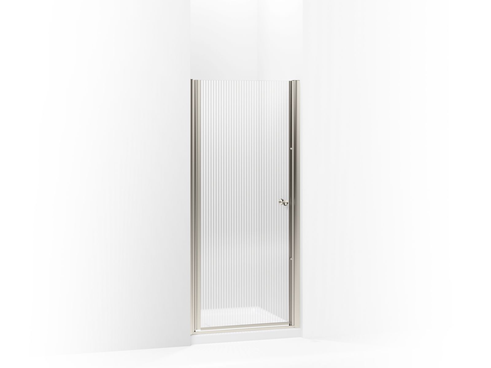 44773-fluence-pivot-shower-door-65-1-2-h-x-30-31-1-2-w-with-1-4-thick-falling-lines-glass-3.jpg Fluence® Pivot shower door, 65-1/2" H x 30 - 31-1/2" W, with 1/4" thick Falling Lines glass