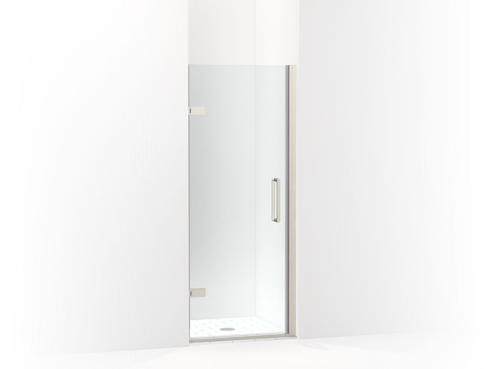 44822-composed-frameless-pivot-shower-door-71-5-8-h-x-29-5-8-30-3-8-w-with-3-8-thick-crystal-clear-glass-3.jpg Composed™ Frameless pivot shower door, 71-5/8" H x 29-5/8 - 30-3/8" W, with 3/8" thick Crystal Clear glass