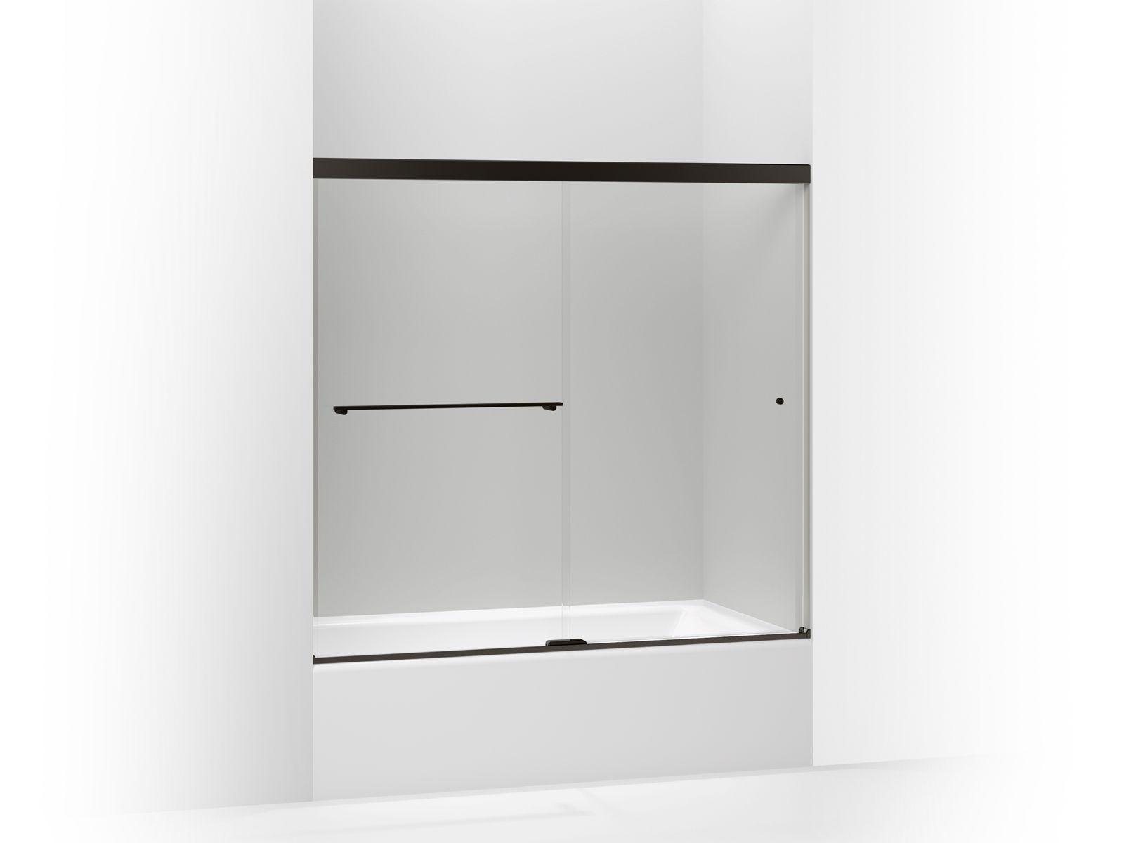 44850-revel-sliding-bath-door-55-1-2-h-x-56-5-8-59-5-8-w-with-1-4-thick-crystal-clear-glass-2.jpg Revel® Sliding bath door, 55-1/2" H x 56-5/8 - 59-5/8" W, with 1/4" thick Crystal Clear glass