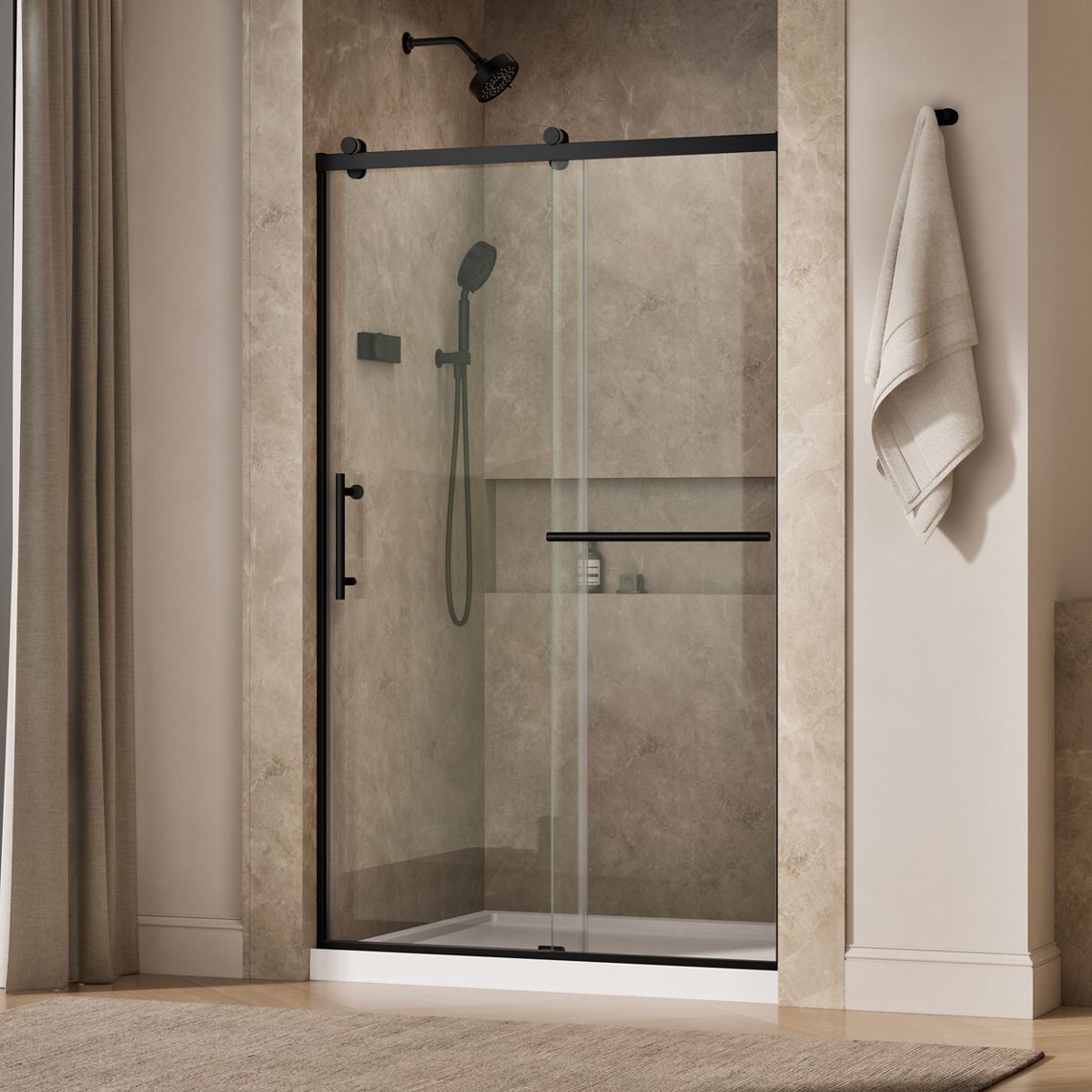 44946-rely-77-h-sliding-shower-door-with-3-8-thick-glass-36.jpg Rely® 77" H sliding shower door with 3/8"-thick glass