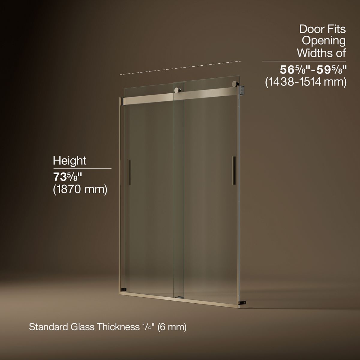 44951-levity-sliding-shower-door-74-h-x-56-5-8-59-5-8-w-with-1-4-thick-crystal-clear-glass-15.jpg Levity® Sliding shower door, 74" H x 56-5/8 - 59-5/8" W, with 1/4" thick Crystal Clear glass