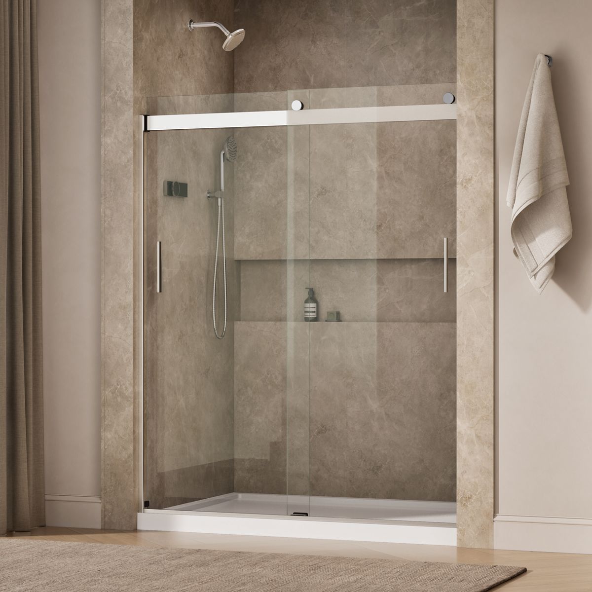 44951-levity-sliding-shower-door-74-h-x-56-5-8-59-5-8-w-with-1-4-thick-crystal-clear-glass-44.jpg Levity® Sliding shower door, 74" H x 56-5/8 - 59-5/8" W, with 1/4" thick Crystal Clear glass