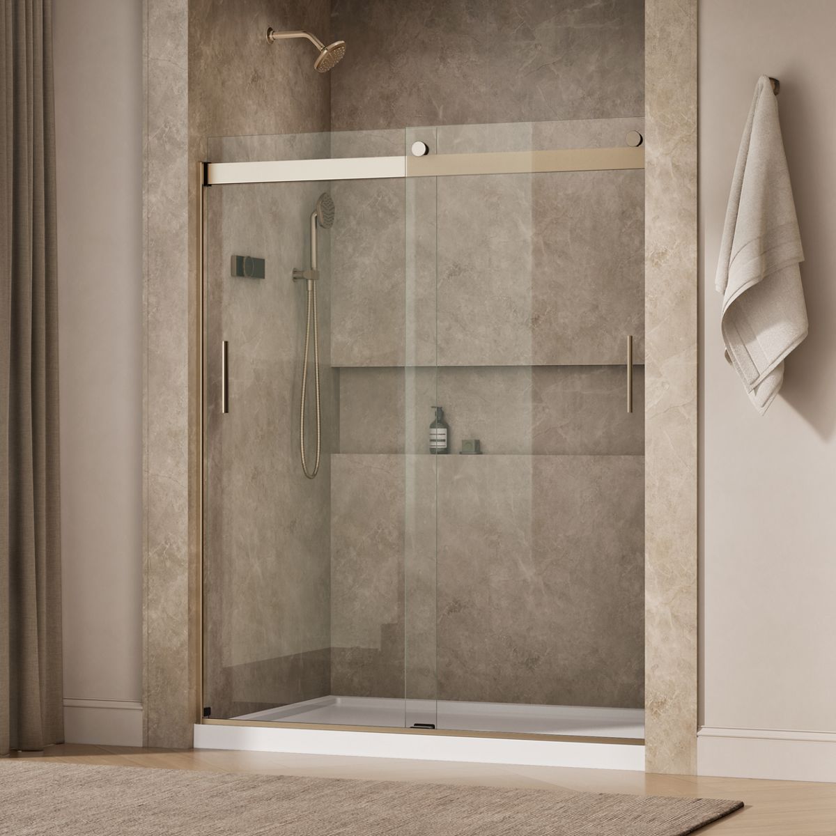 44951-levity-sliding-shower-door-74-h-x-56-5-8-59-5-8-w-with-1-4-thick-crystal-clear-glass-45.jpg Levity® Sliding shower door, 74" H x 56-5/8 - 59-5/8" W, with 1/4" thick Crystal Clear glass