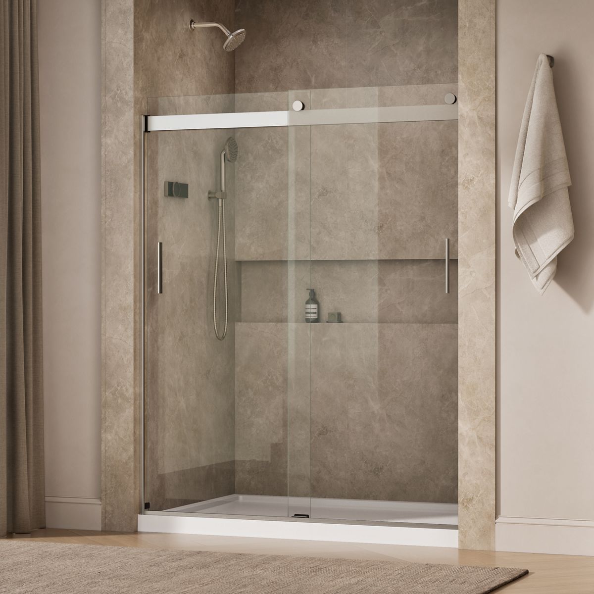 44951-levity-sliding-shower-door-74-h-x-56-5-8-59-5-8-w-with-1-4-thick-crystal-clear-glass-48.jpg Levity® Sliding shower door, 74" H x 56-5/8 - 59-5/8" W, with 1/4" thick Crystal Clear glass