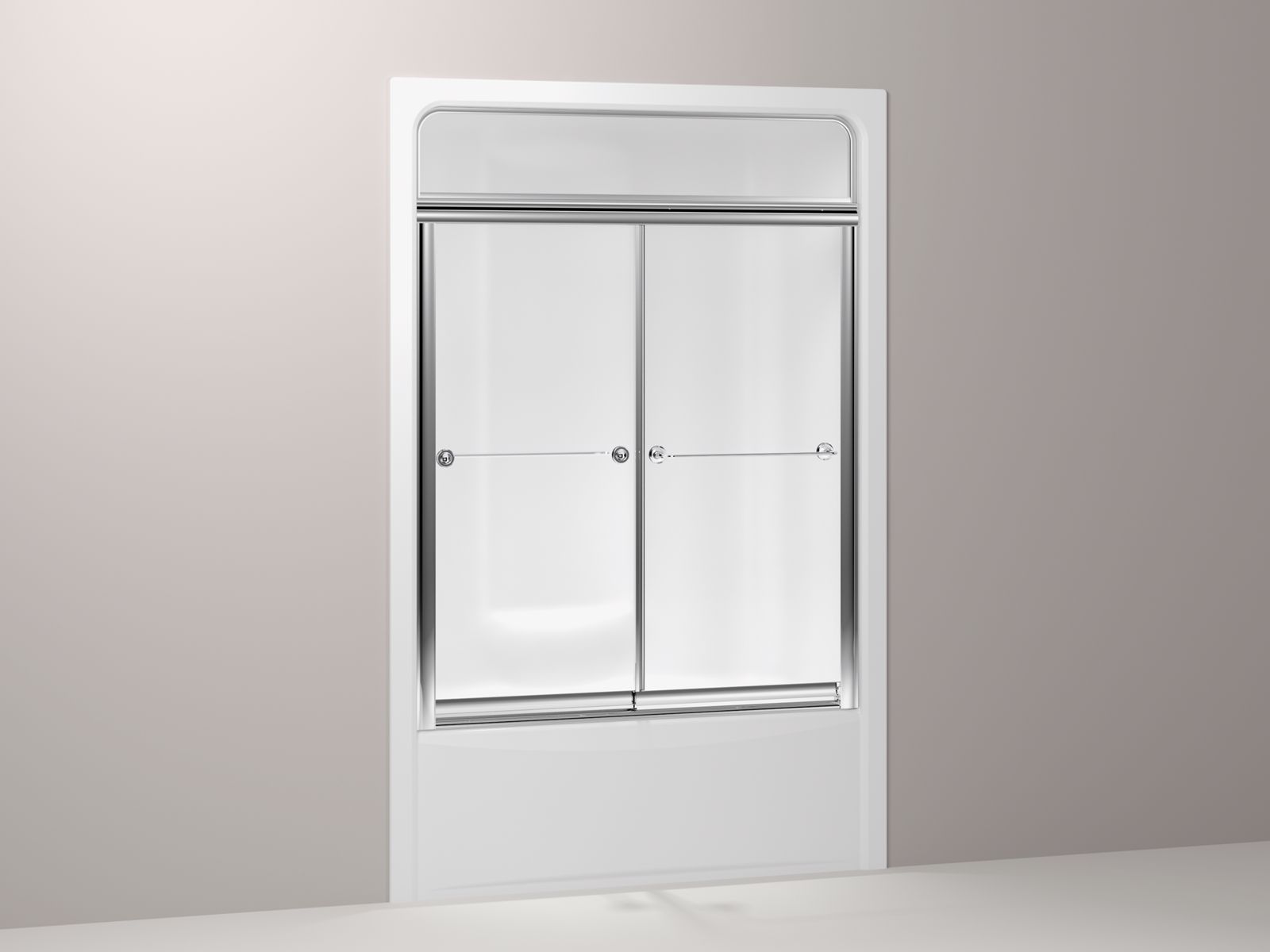 44968-senza-r-frameless-sliding-bath-steam-door-for-sonata-r-5-whirlpool-modules-with-1-4-thick-frosted-glass-52-x-67-13-16--1.jpg Senza(R) frameless sliding bath steam door for Sonata(R) 5' whirlpool modules with 1/4" thick Frosted glass, 52" x 67-13/16"
