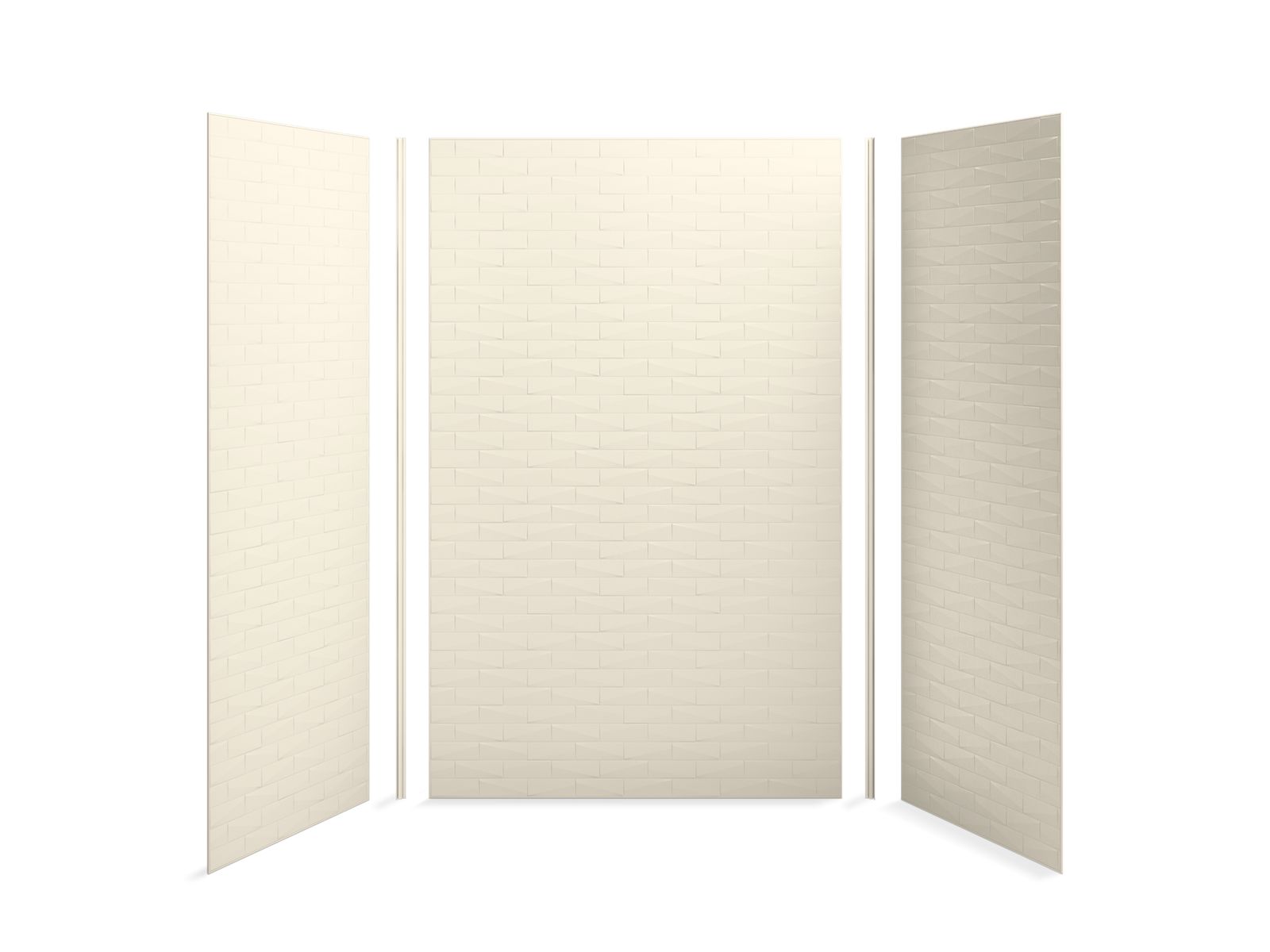 Choreograph® 60" x 36" x 96" shower wall kit, Brick texture