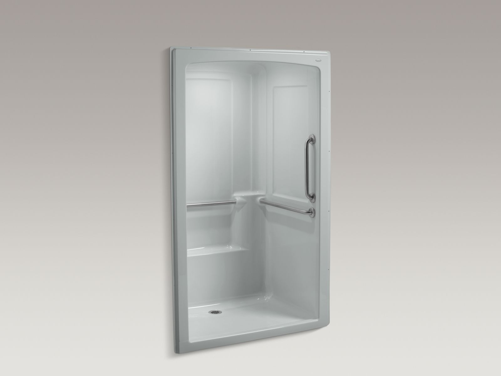 45097-freewill-r-52-x-37-1-2-x-84-barrier-free-commercial-shower-stall-with-brushed-stainless-steel-grab-bars-3.jpg Freewill(R) 52" x 37-1/2" x 84" barrier-free commercial shower stall with brushed stainless steel grab bars