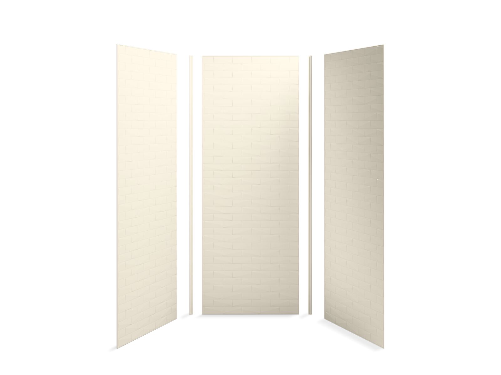 Choreograph® 36" x 36" x 96" shower wall kit, Brick texture