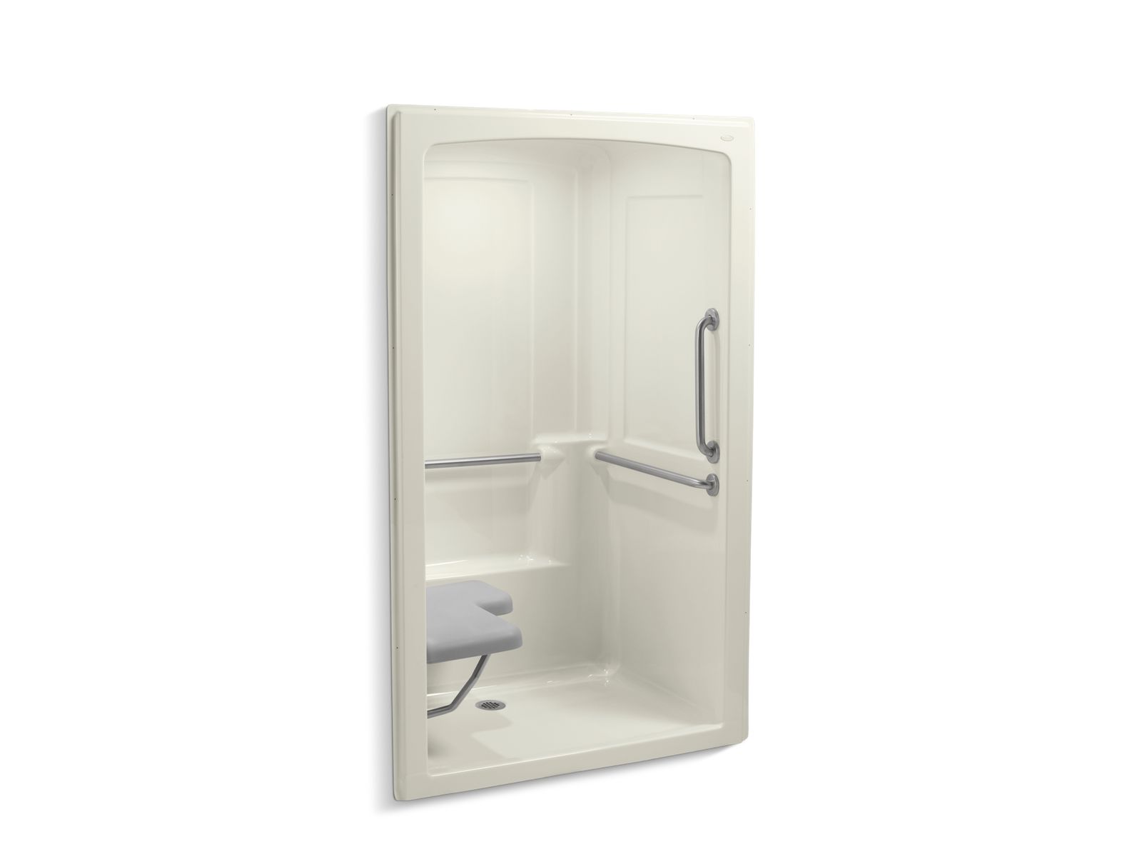 45242-freewill-52-x-37-7-16-barrier-free-shower-stall-with-brushed-stainless-steel-grab-bars-and-seat-at-left-4.jpg Freewill® 52" x 37-7/16" barrier-free shower stall with brushed stainless steel grab bars and seat at left