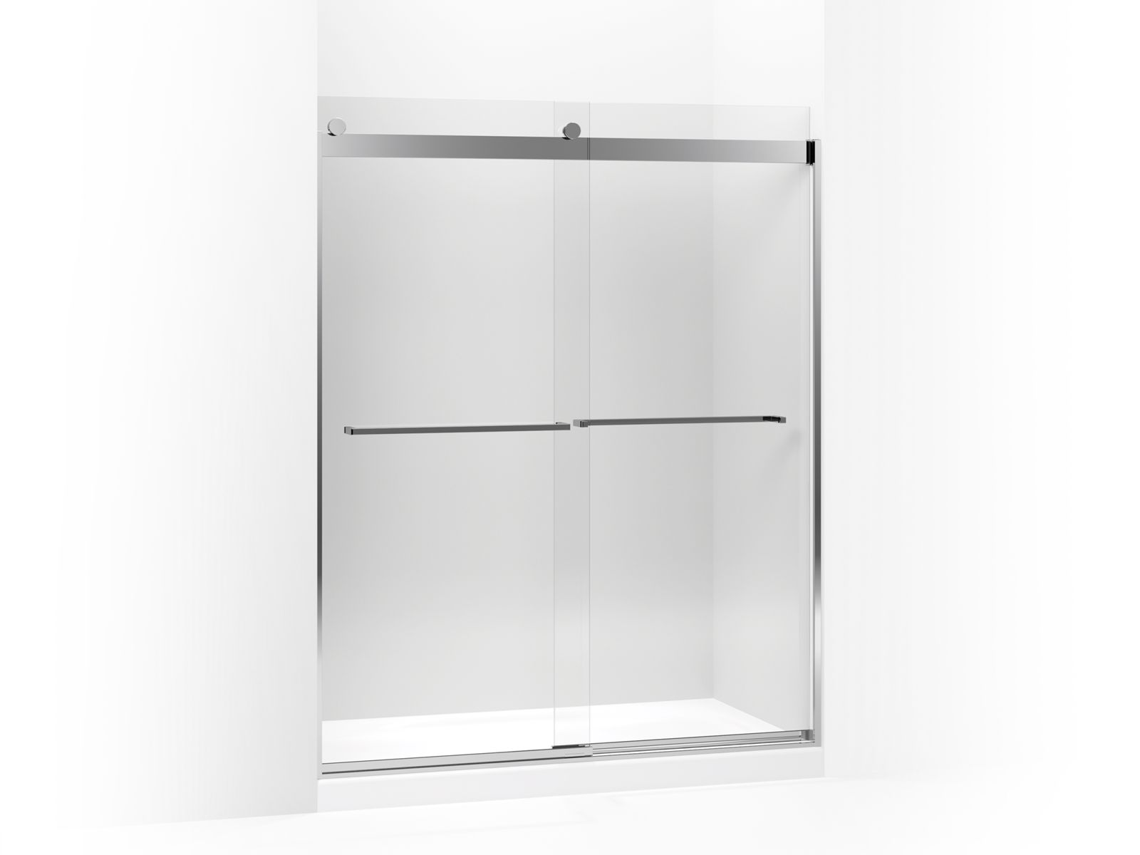 Levity® Front sliding glass panel and assembly kit for shower door K-706018