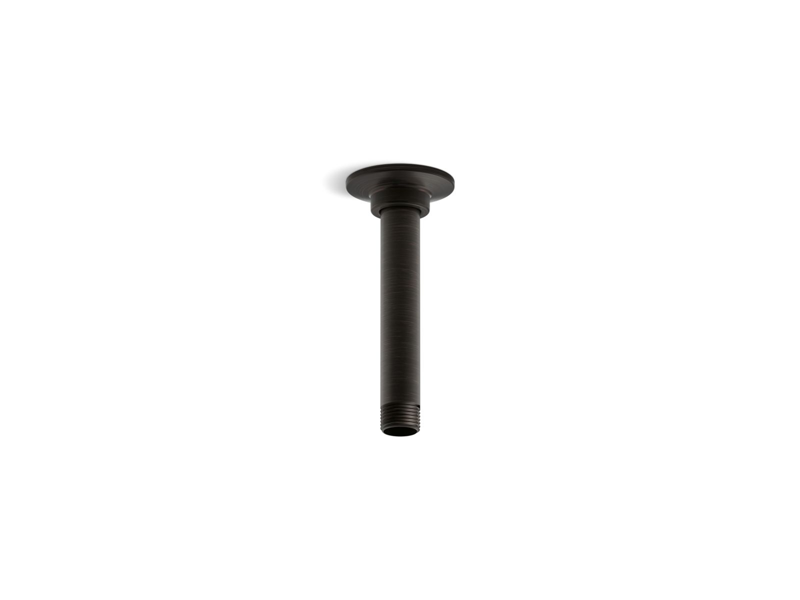 6" ceiling-mount single-function rainhead arm and flange