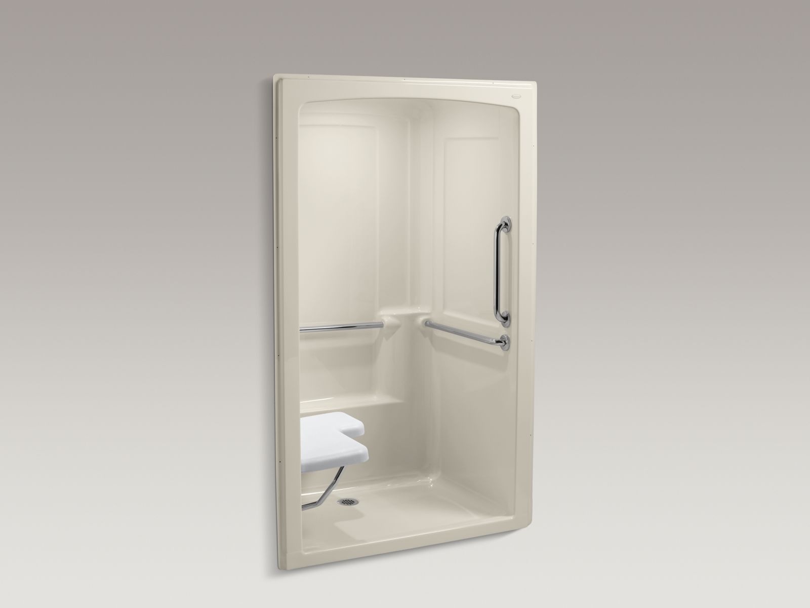 45858-freewill-r-52-x-38-1-2-x-84-barrier-free-shower-stall-with-polished-stainless-steel-grab-bars-and-seat-at-left-2.jpg Freewill(R) 52" x 38-1/2" x 84" barrier-free shower stall with polished stainless steel grab bars and seat at left