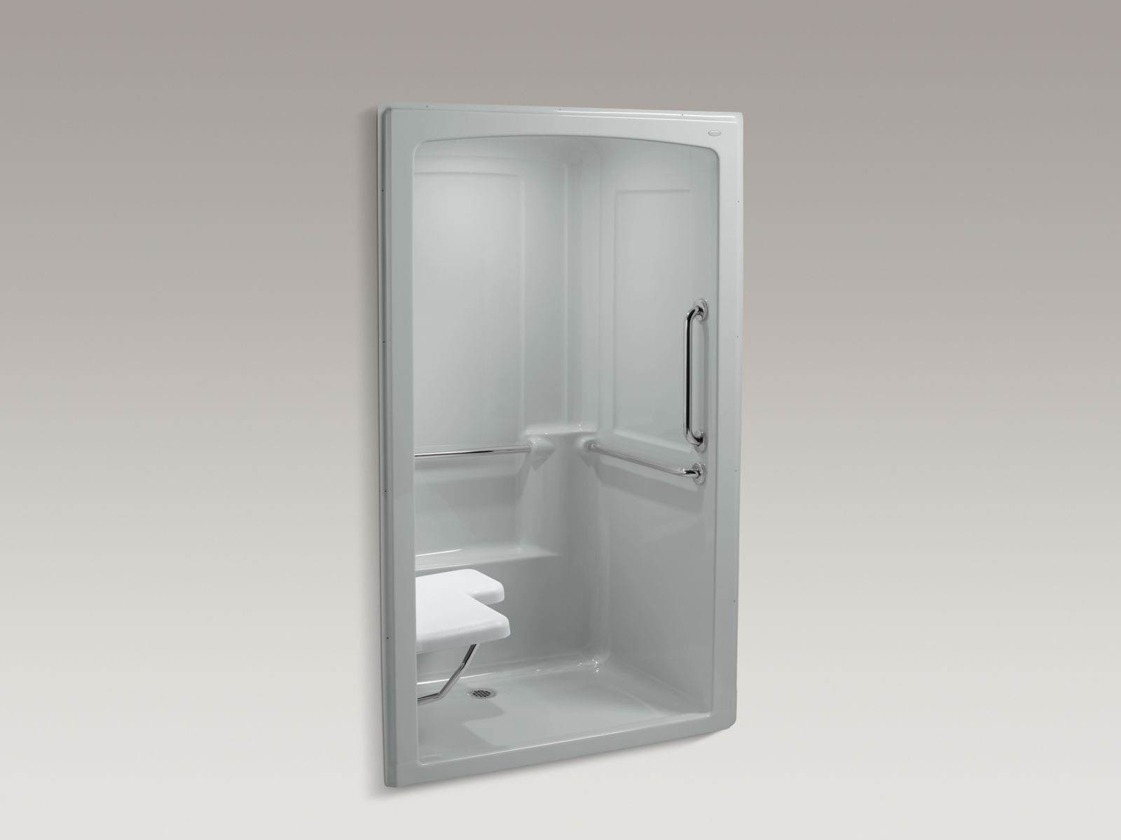 45858-freewill-r-52-x-38-1-2-x-84-barrier-free-shower-stall-with-polished-stainless-steel-grab-bars-and-seat-at-left-3.jpg Freewill(R) 52" x 38-1/2" x 84" barrier-free shower stall with polished stainless steel grab bars and seat at left