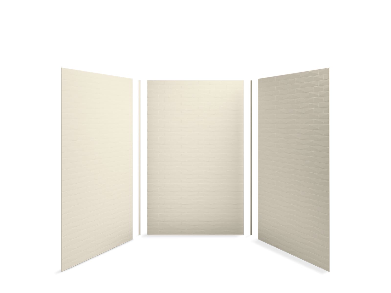 Choreograph® 60" x 60" x 96" shower wall kit, Brick texture