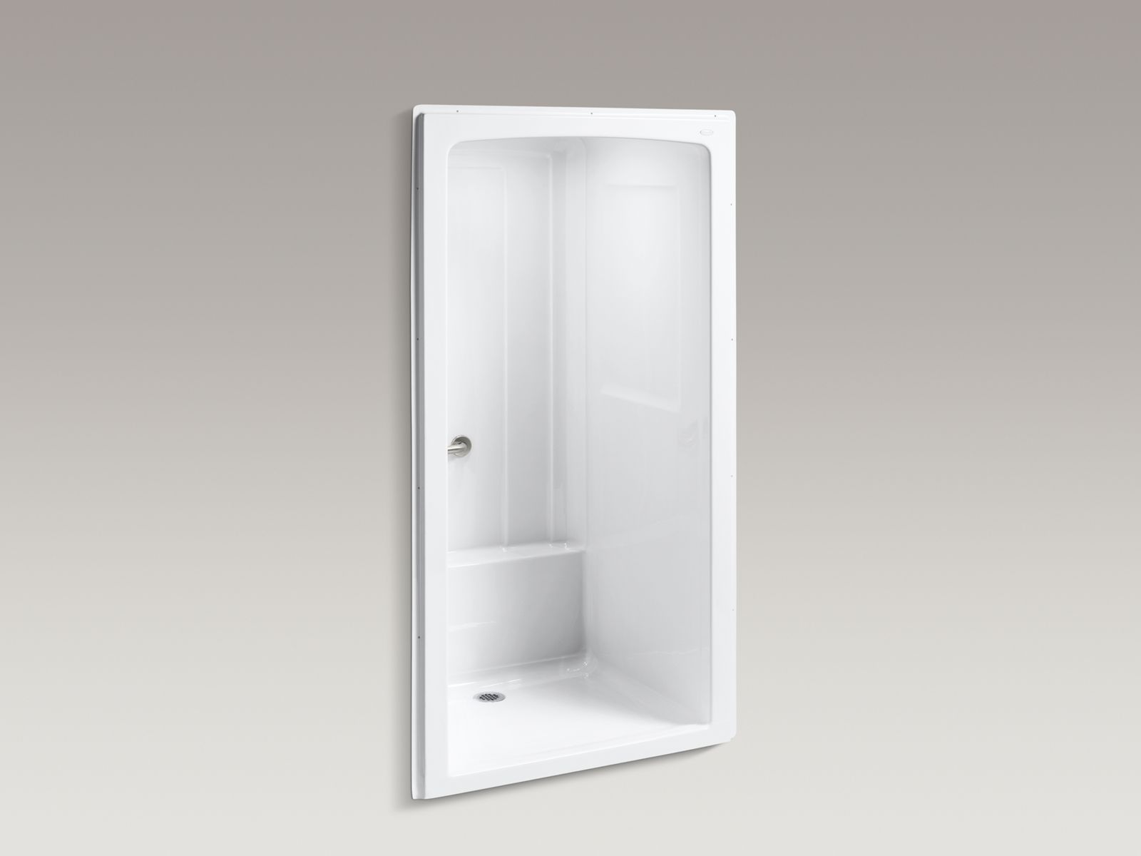46355-freewill-45-x-37-1-4-x-84-barrier-free-commercial-shower-stall-with-soap-ledge-on-left-and-brushed-stainless-steel-grab-bars-1.jpg Freewill® 45" x 37-1/4" x 84" barrier-free commercial shower stall with soap ledge on left and brushed stainless steel grab bars
