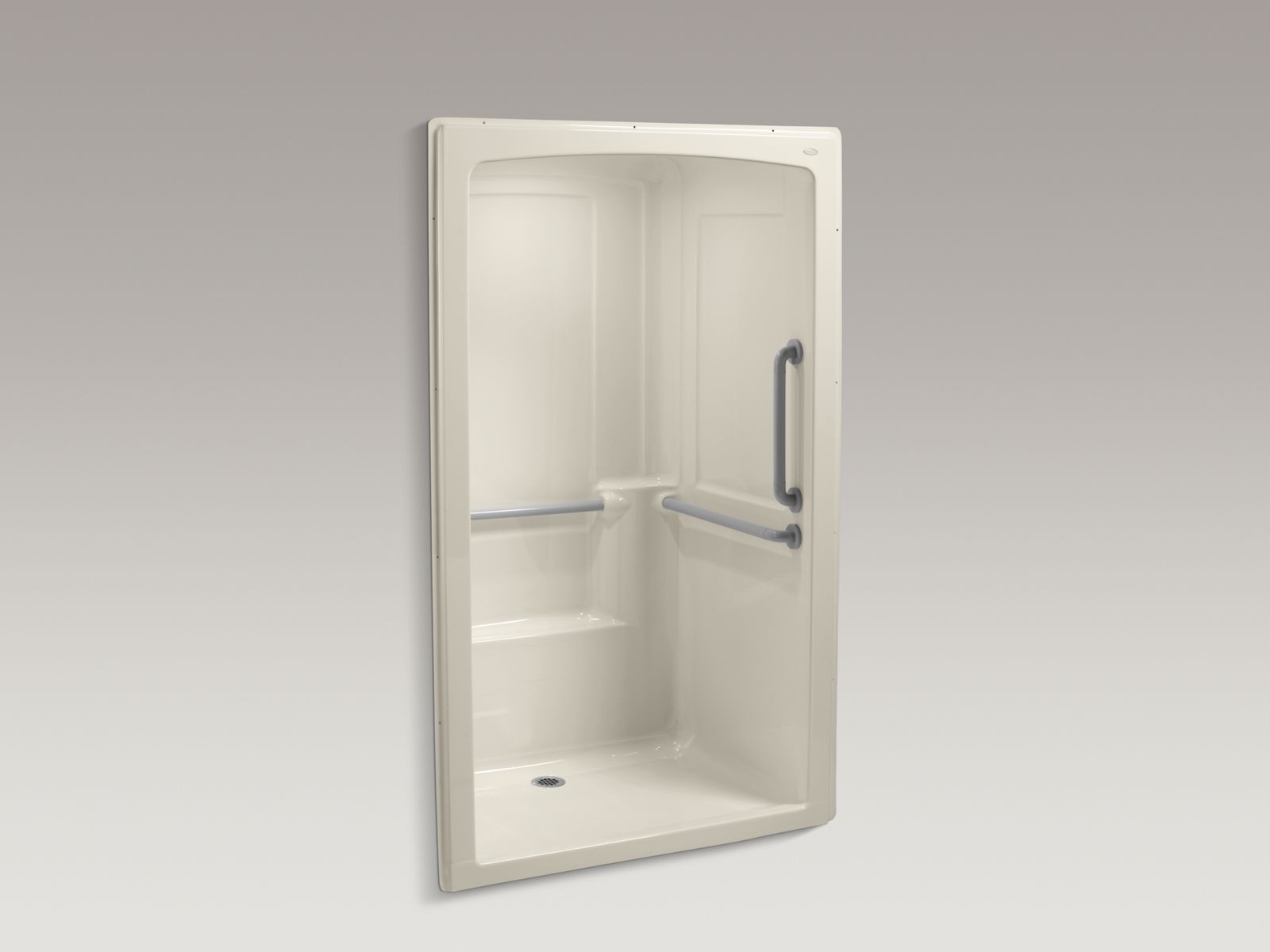 46380-freewill-r-52-x-37-1-2-x-84-barrier-free-commercial-shower-stall-with-nylon-grab-bars-2.jpg Freewill(R) 52" x 37-1/2" x 84" barrier-free commercial shower stall with nylon grab bars