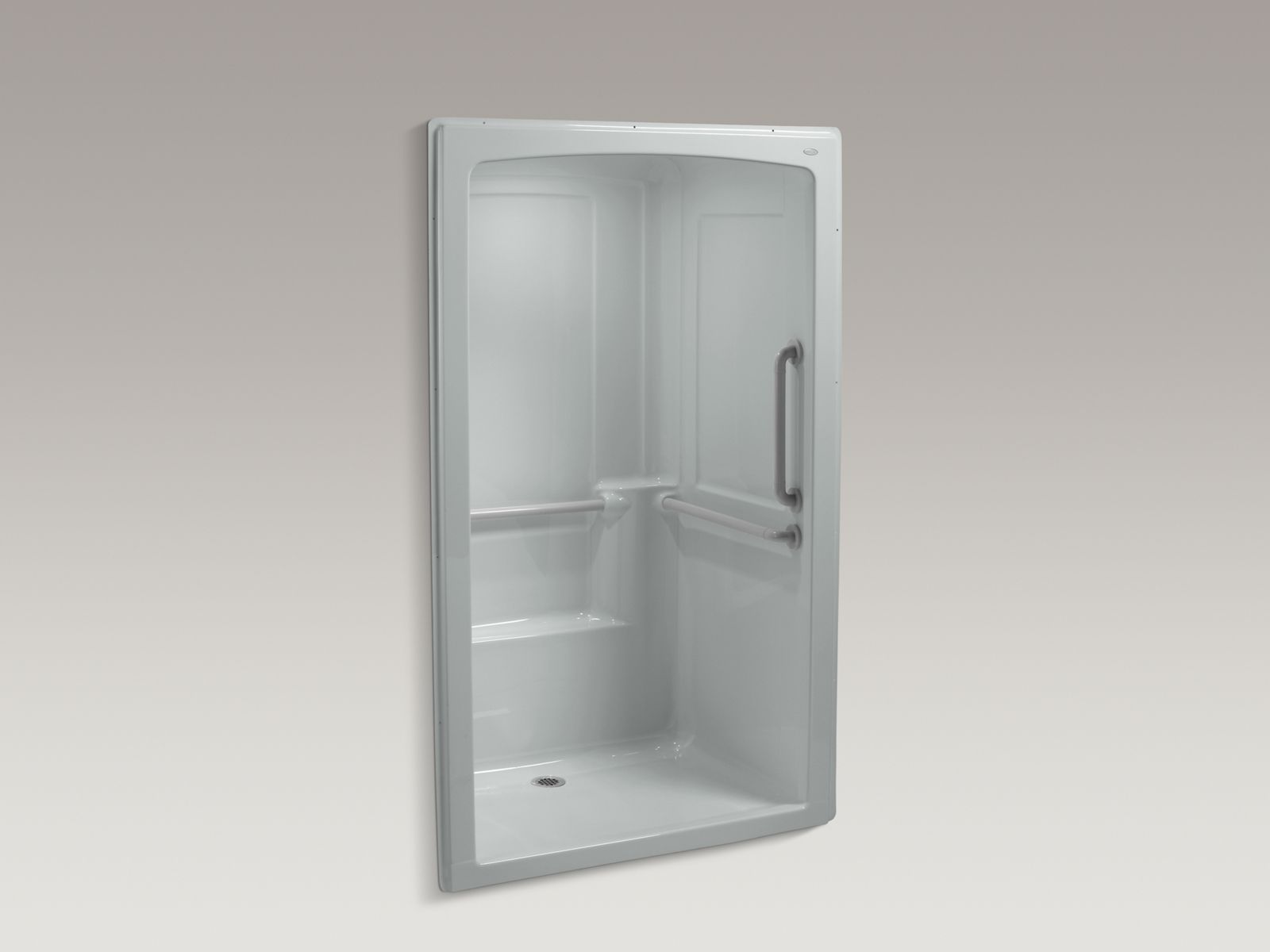 46380-freewill-r-52-x-37-1-2-x-84-barrier-free-commercial-shower-stall-with-nylon-grab-bars-3.jpg Freewill(R) 52" x 37-1/2" x 84" barrier-free commercial shower stall with nylon grab bars