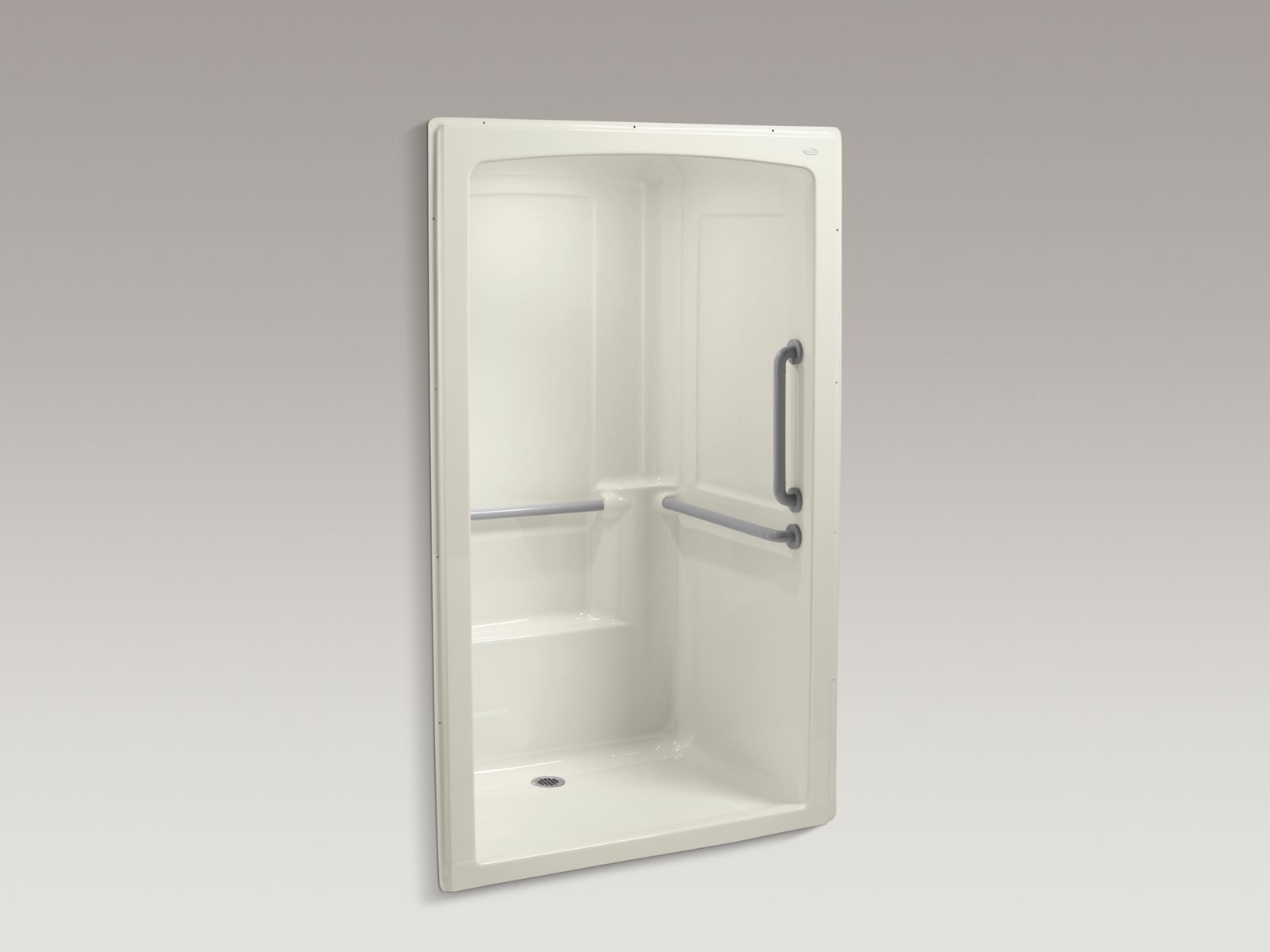 46380-freewill-r-52-x-37-1-2-x-84-barrier-free-commercial-shower-stall-with-nylon-grab-bars-4.jpg Freewill(R) 52" x 37-1/2" x 84" barrier-free commercial shower stall with nylon grab bars