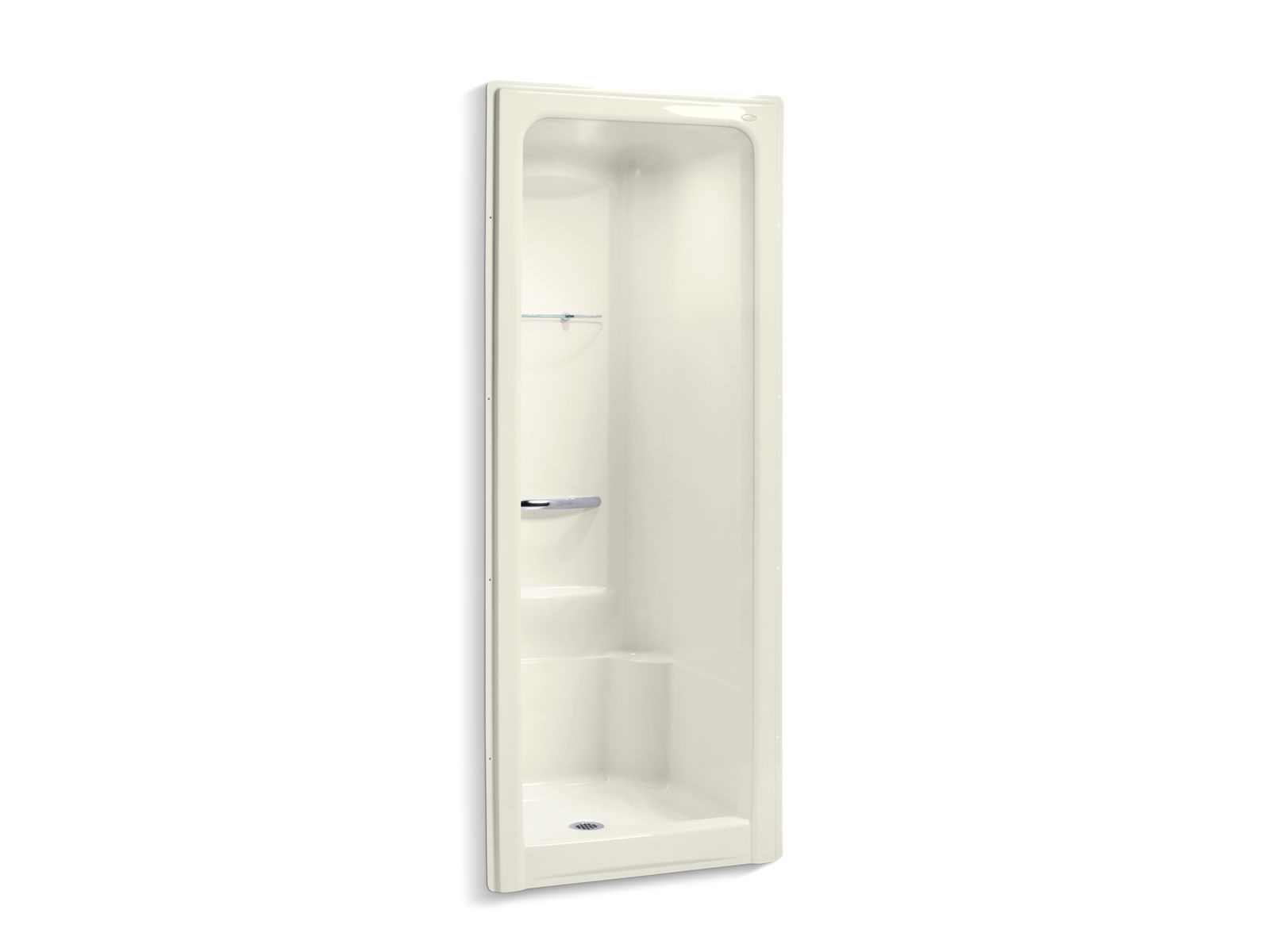 46548-sonata-36-x-36-1-2-x-90-center-drain-shower-stall-with-integral-high-dome-ceiling-requires-grab-bar-4.jpg Sonata® 36" x 36-1/2" x 90" center drain shower stall with integral high-dome ceiling, requires grab bar