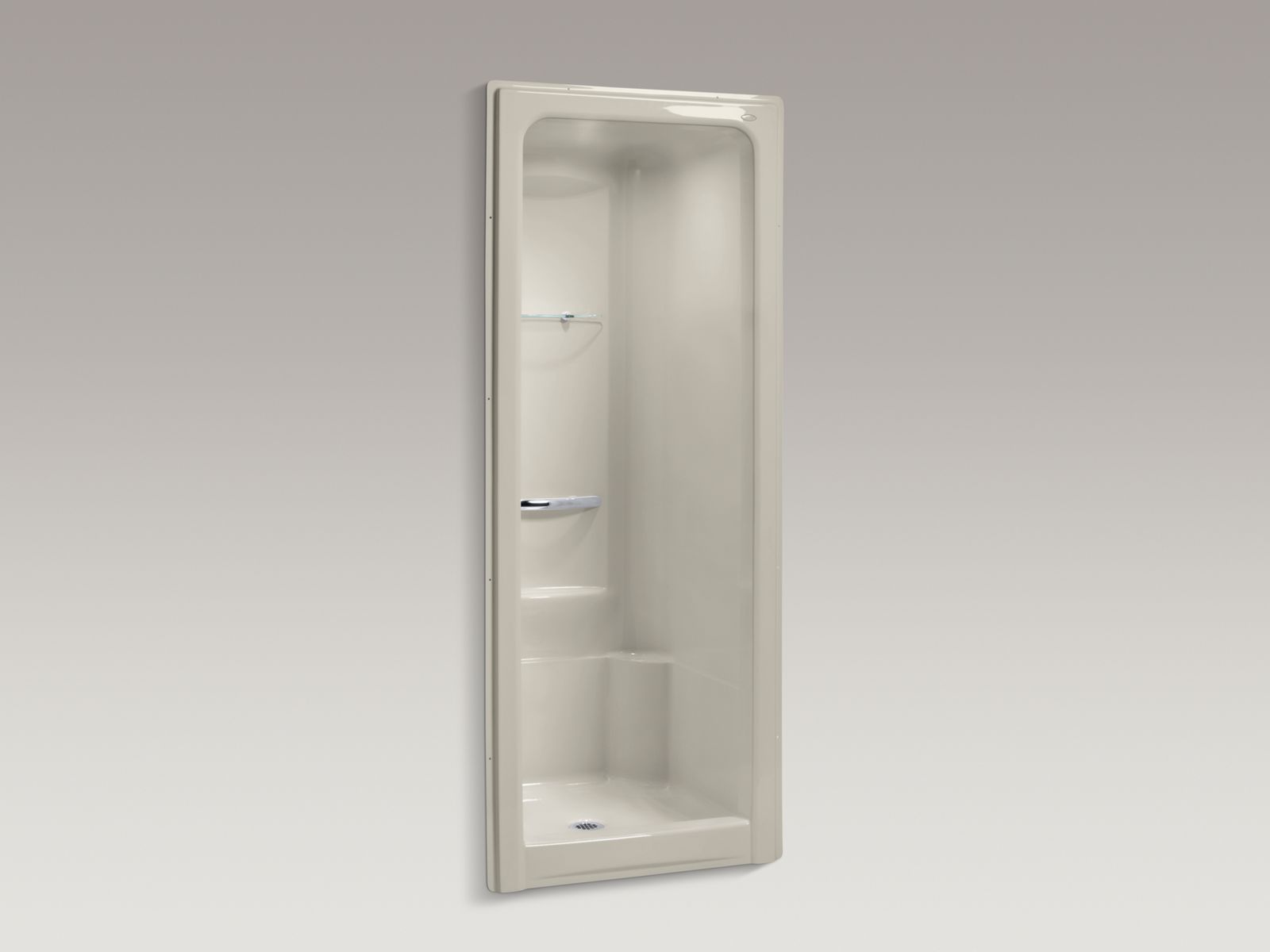 46548-sonata-36-x-36-1-2-x-90-center-drain-shower-stall-with-integral-high-dome-ceiling-requires-grab-bar-5.jpg Sonata® 36" x 36-1/2" x 90" center drain shower stall with integral high-dome ceiling, requires grab bar