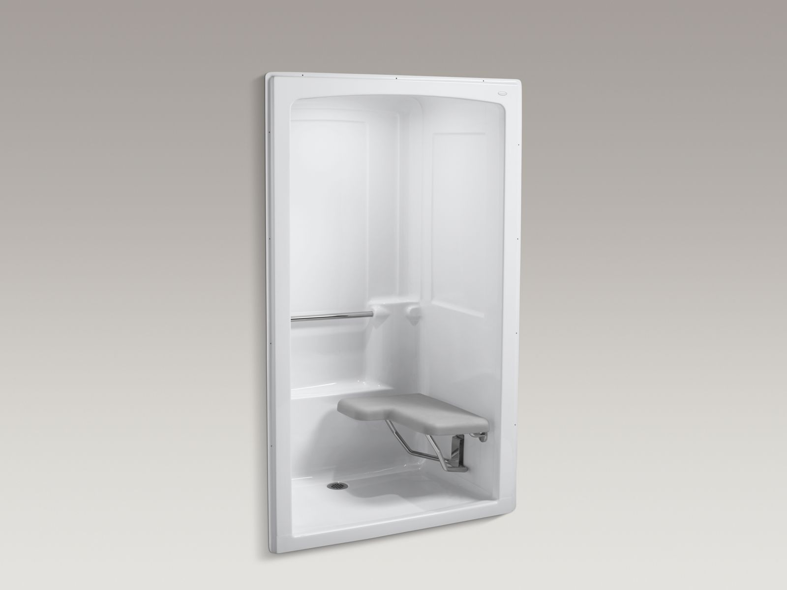 46621-freewill-r-52-x-38-1-2-x-84-barrier-free-shower-stall-with-polished-stainless-steel-grab-bars-and-seat-at-right-1.jpg Freewill(R) 52" x 38-1/2" x 84" barrier-free shower stall with polished stainless steel grab bars and seat at right