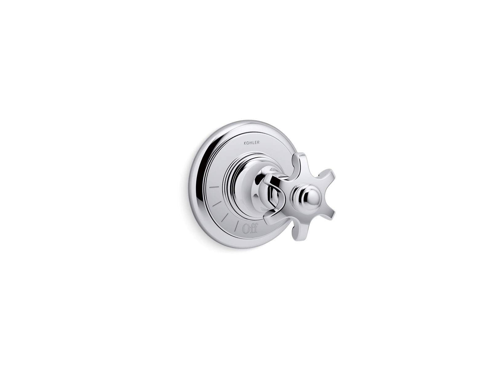 Artifacts® MasterShower® volume control valve trim with prong handle