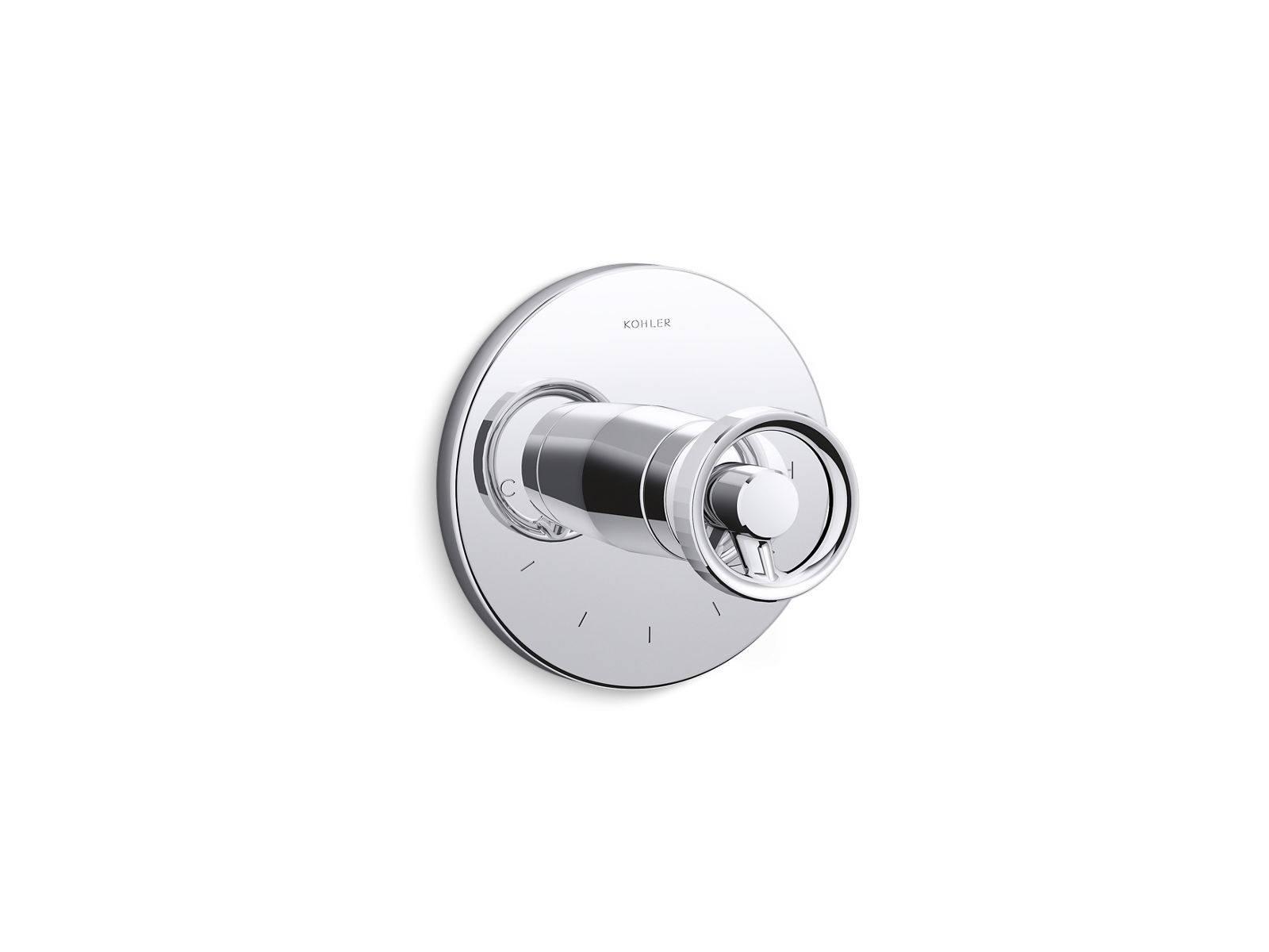 Components® MasterShower® temperature control valve trim with Industrial handle