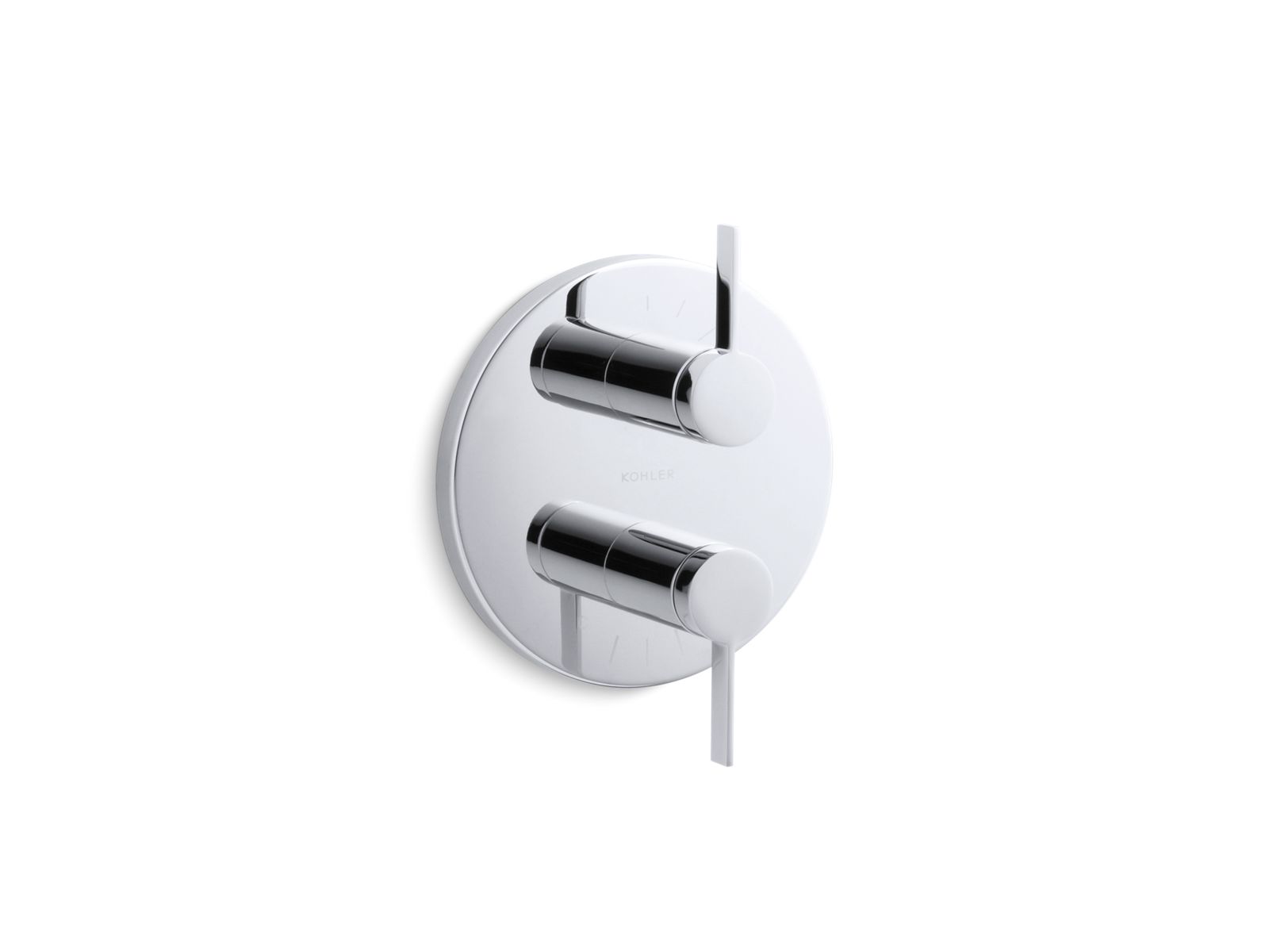 Stillness® Valve trim with lever handles for stacked valve, requires valve