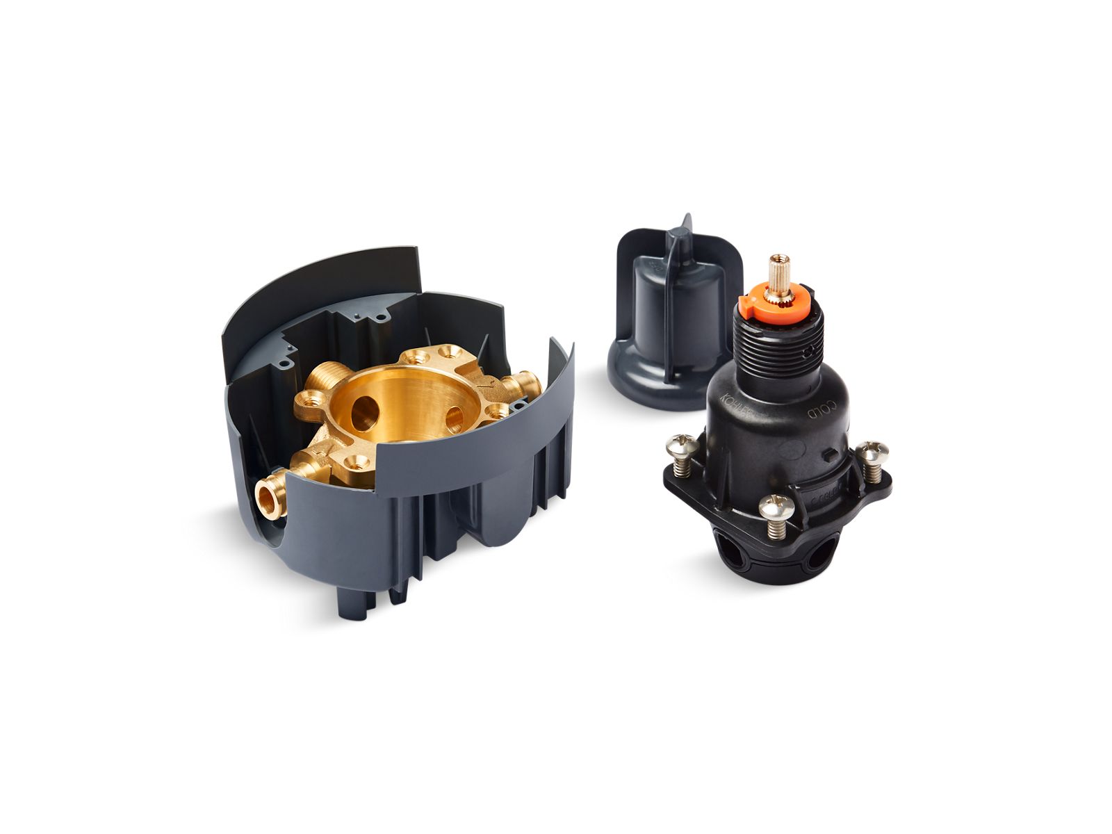 Rite-Temp® Valve body and pressure-balancing cartridge kit with PEX expansion connections, project pack